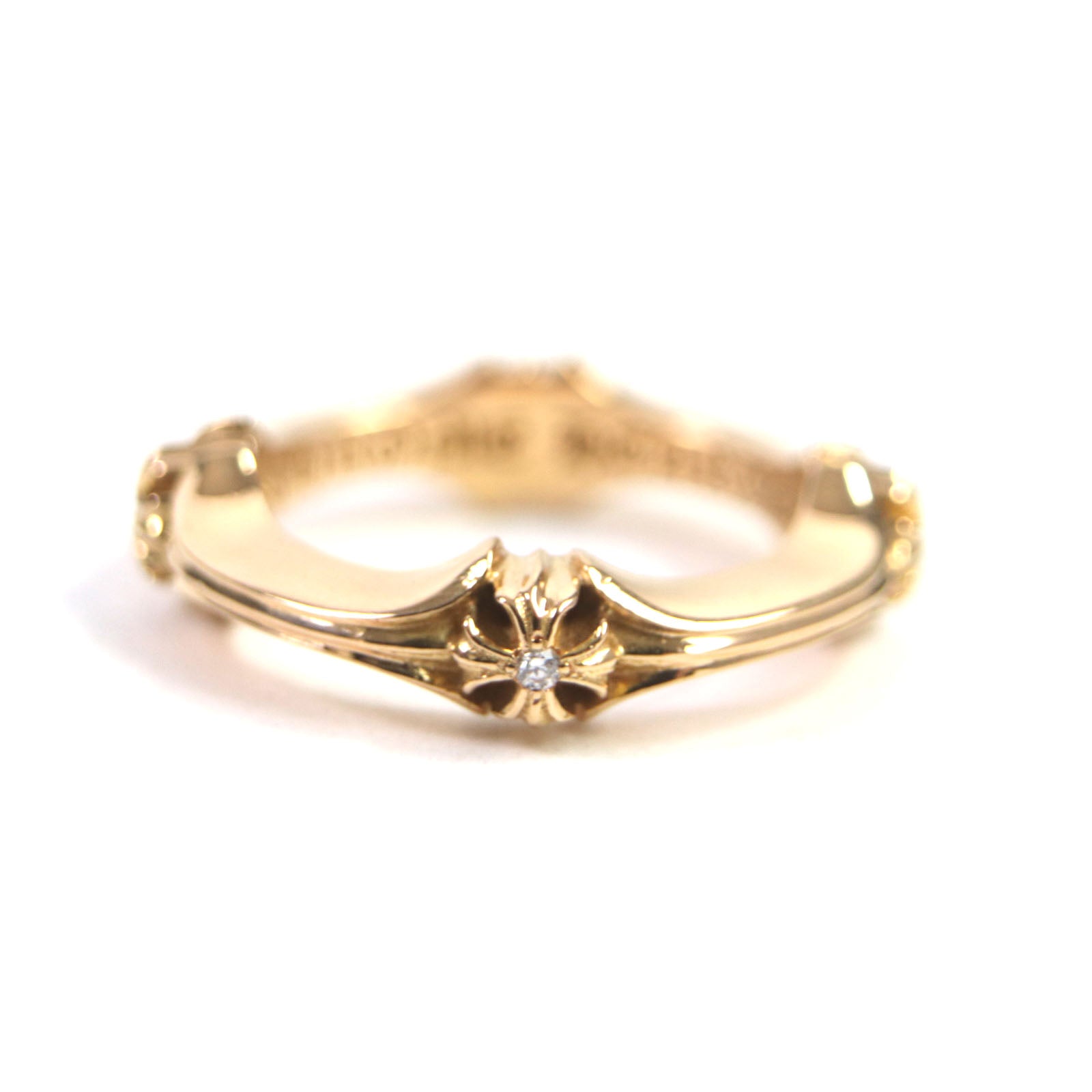 CHROME HEARTS 22K Diamond Ring Gold