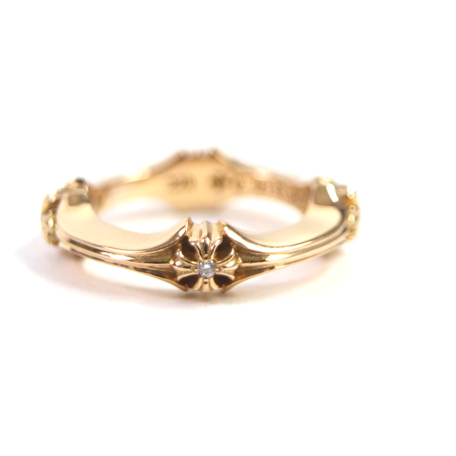 CHROME HEARTS 22K Diamond Ring Gold