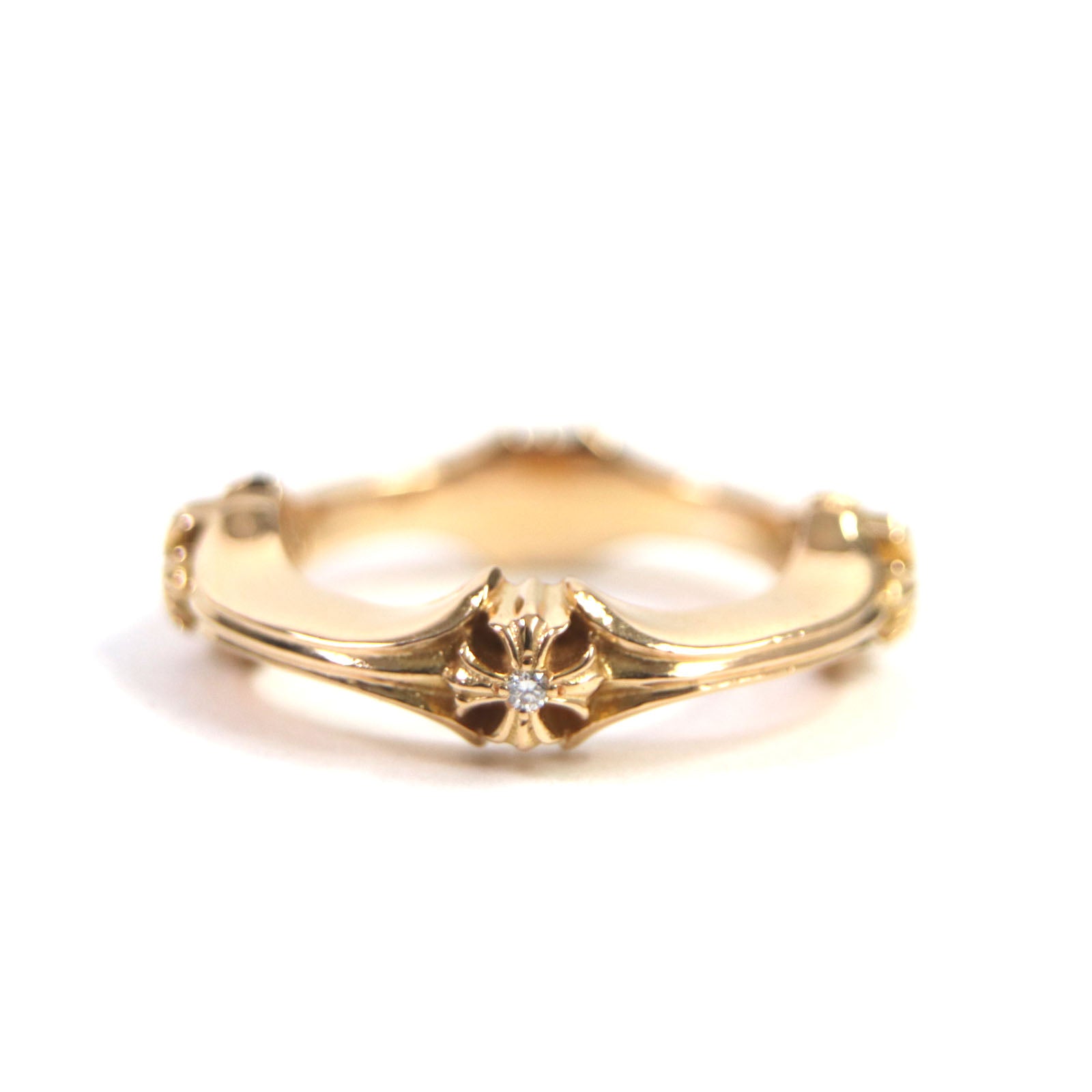 CHROME HEARTS 22K Diamond Ring Gold