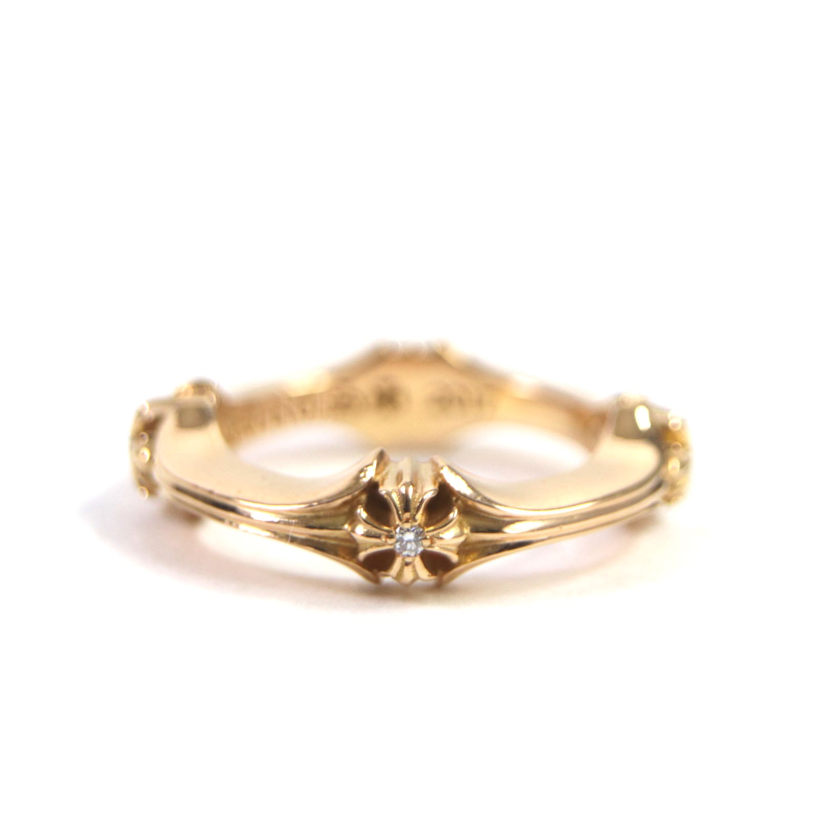 CHROME HEARTS 22K Diamond Ring Gold