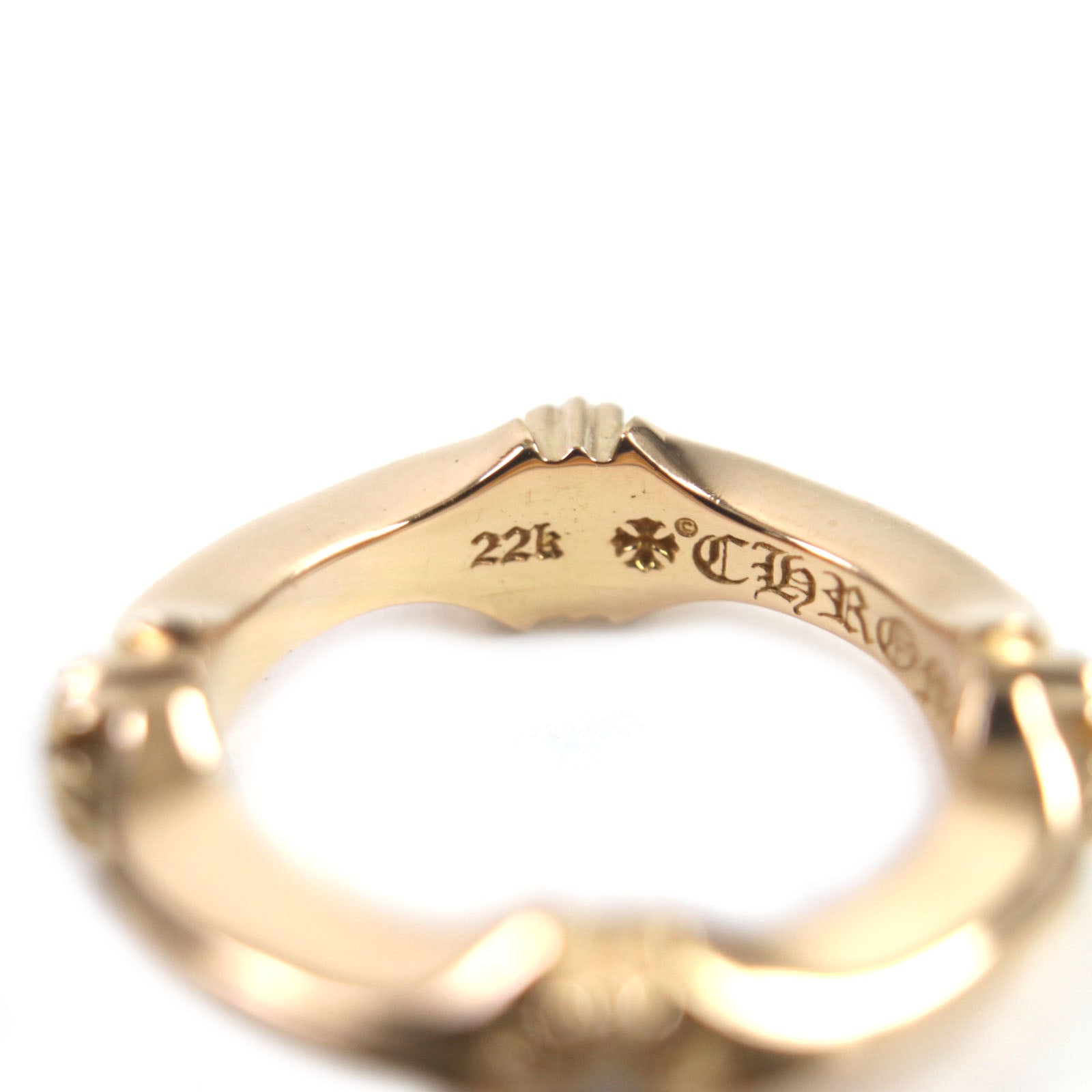 CHROME HEARTS 22K Diamond Ring Gold