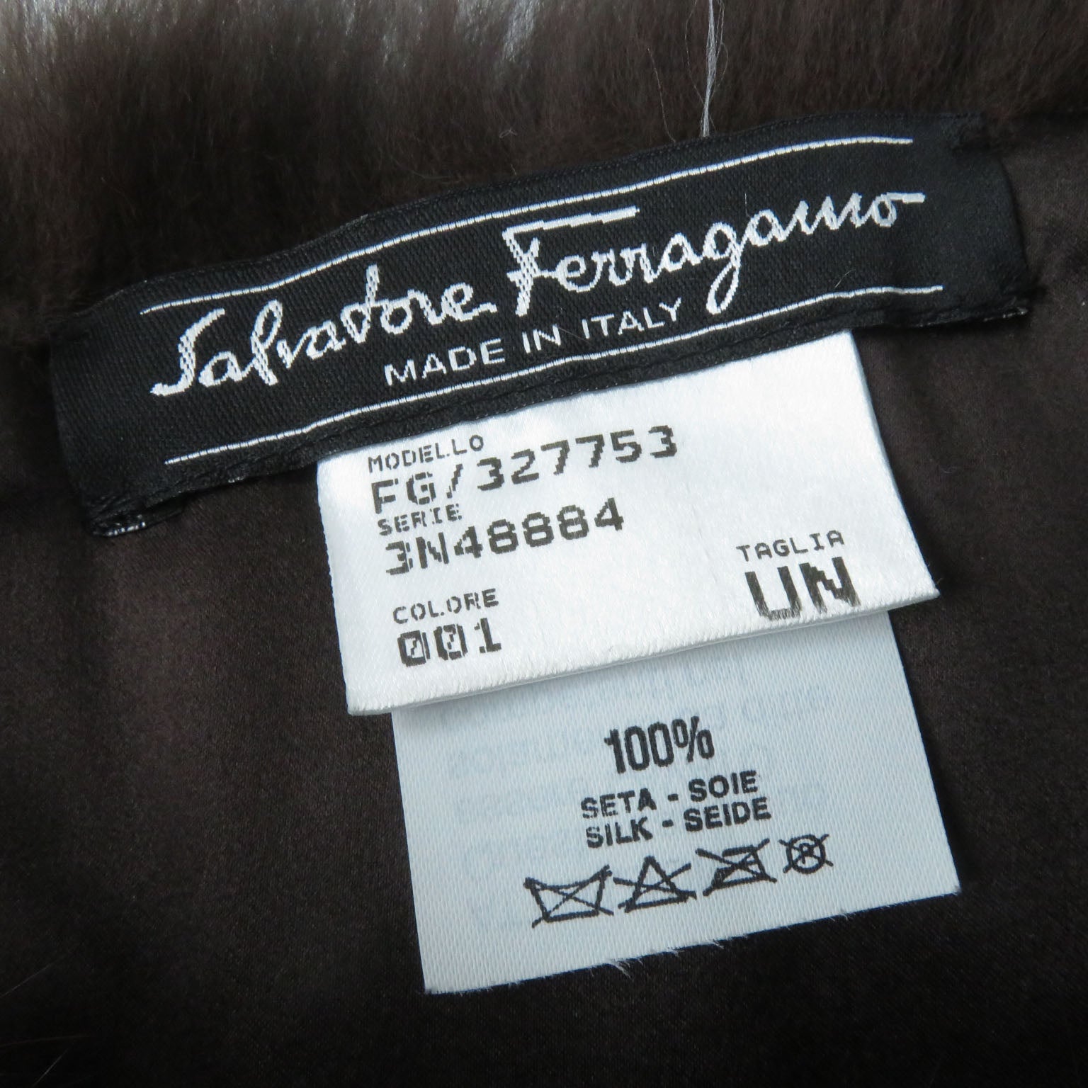 Salvatore Ferragamo Fox Fur Shawl with Gancini Metal