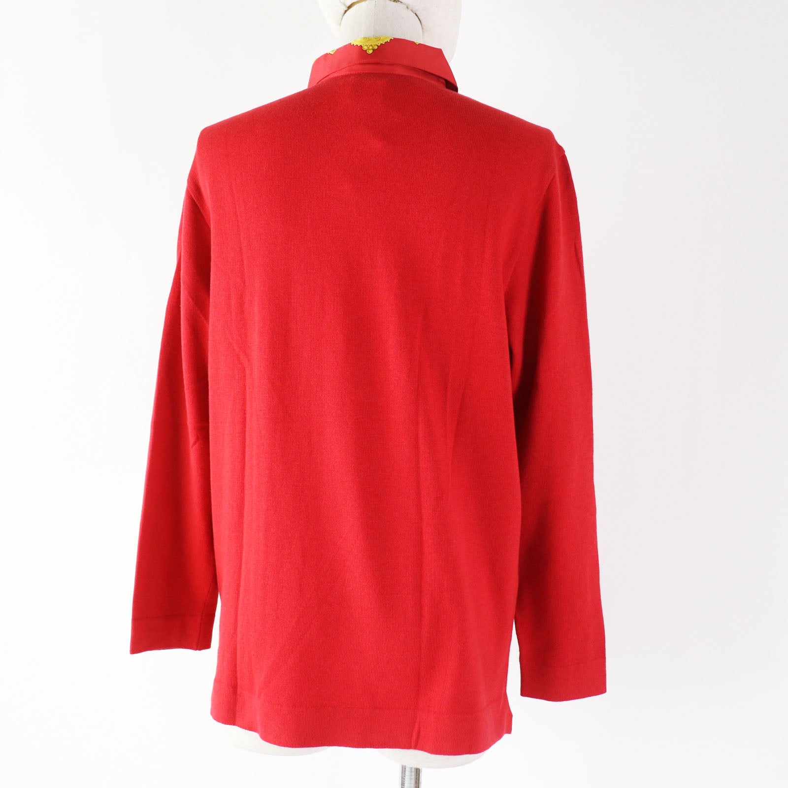 HERMES Silk Cashmere Blend Long Sleeve Shirt