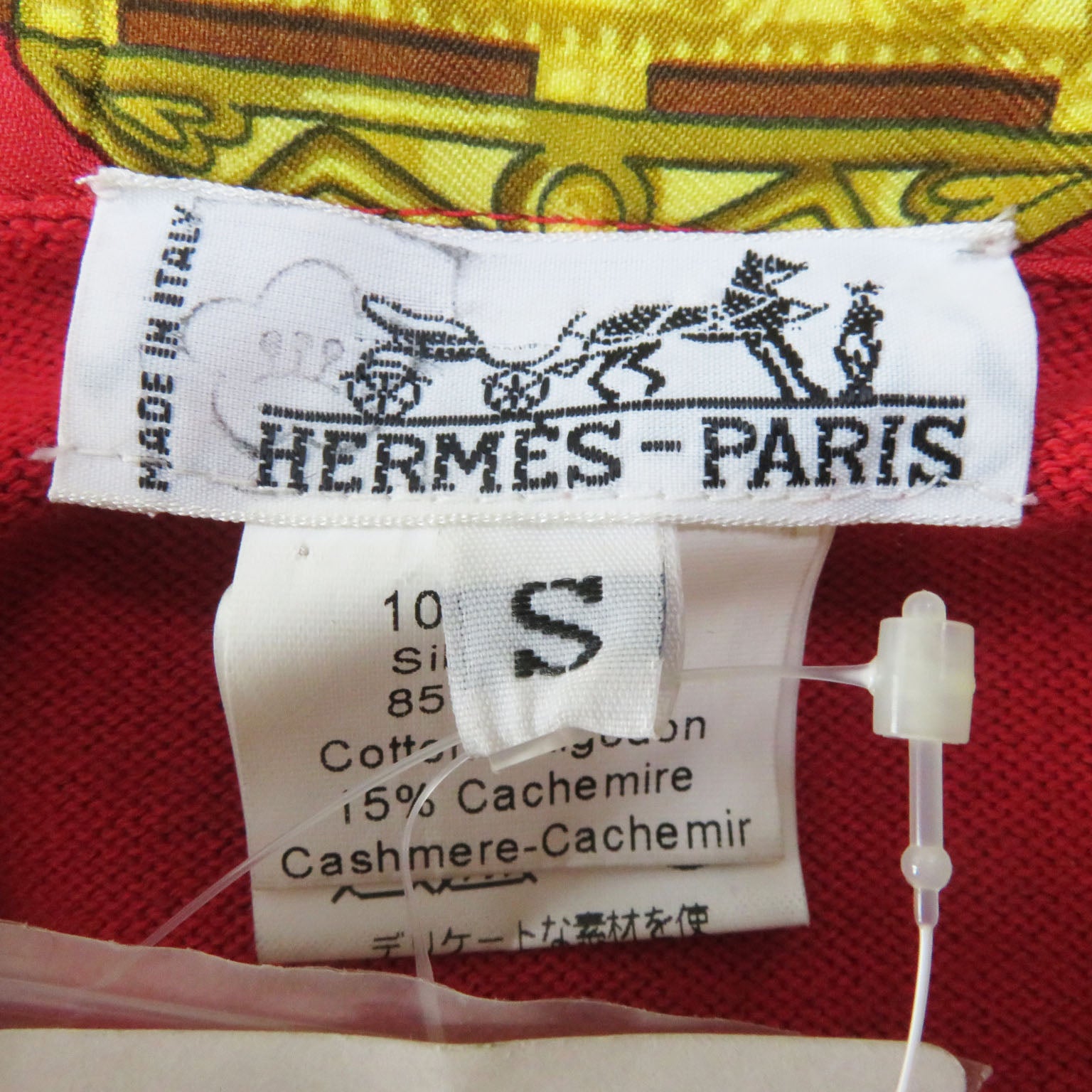 HERMES Silk Cashmere Blend Long Sleeve Shirt