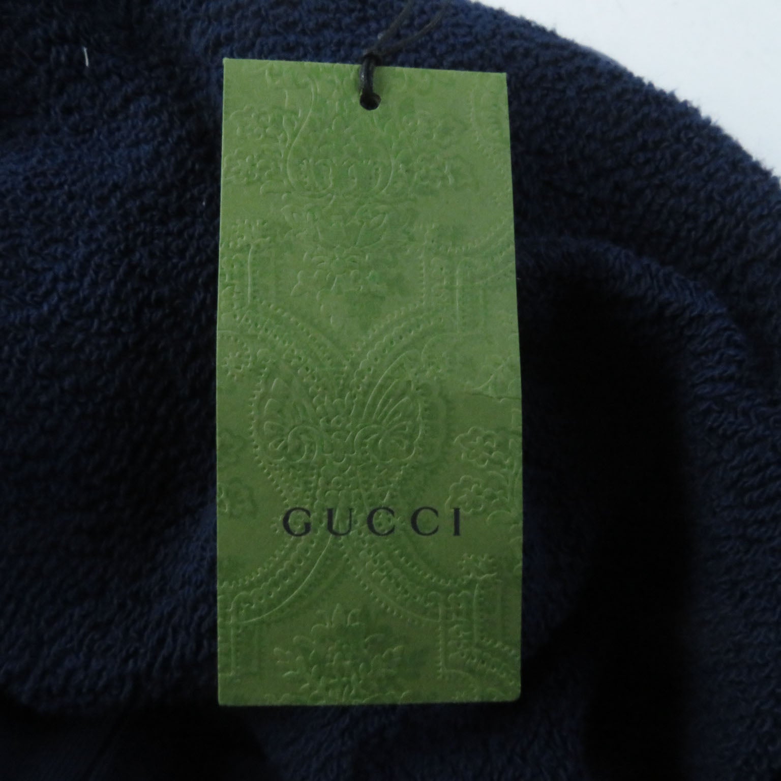 Gucci Cotton Interlocking G Pullover Navy XS