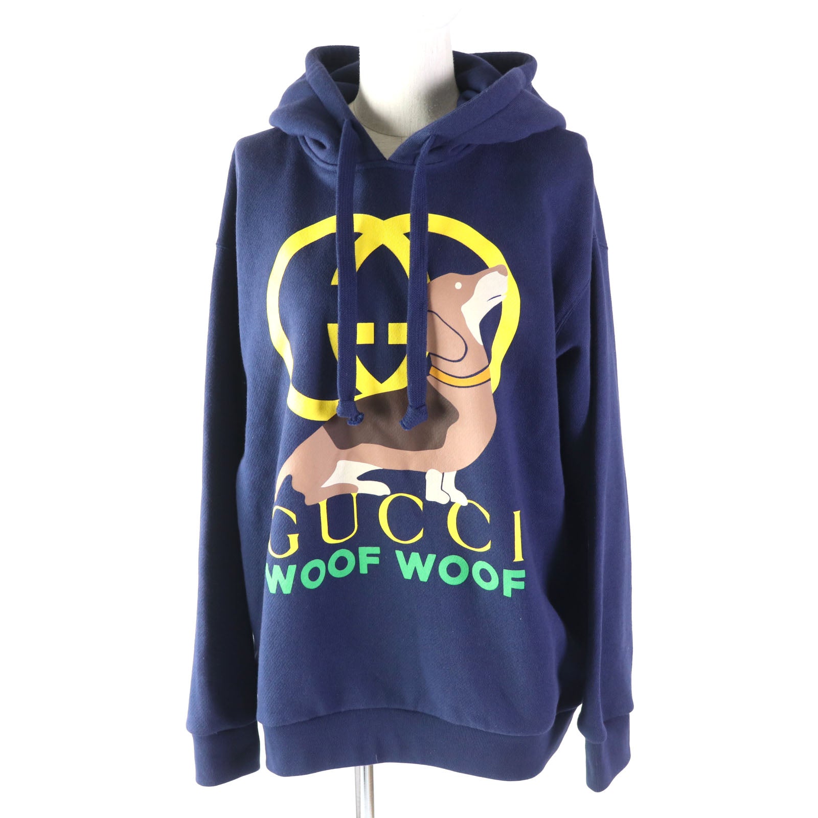 Gucci Cotton Interlocking G Pullover Navy XS