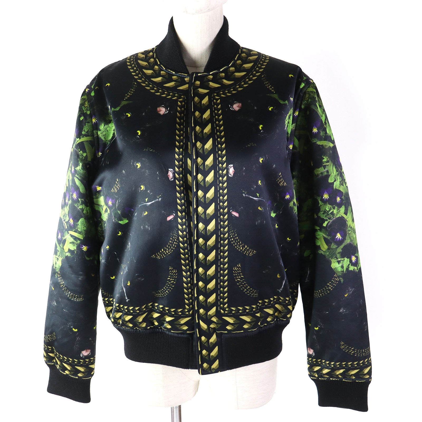 Givenchy Panther Bomber Jacket Black Multicolor Women