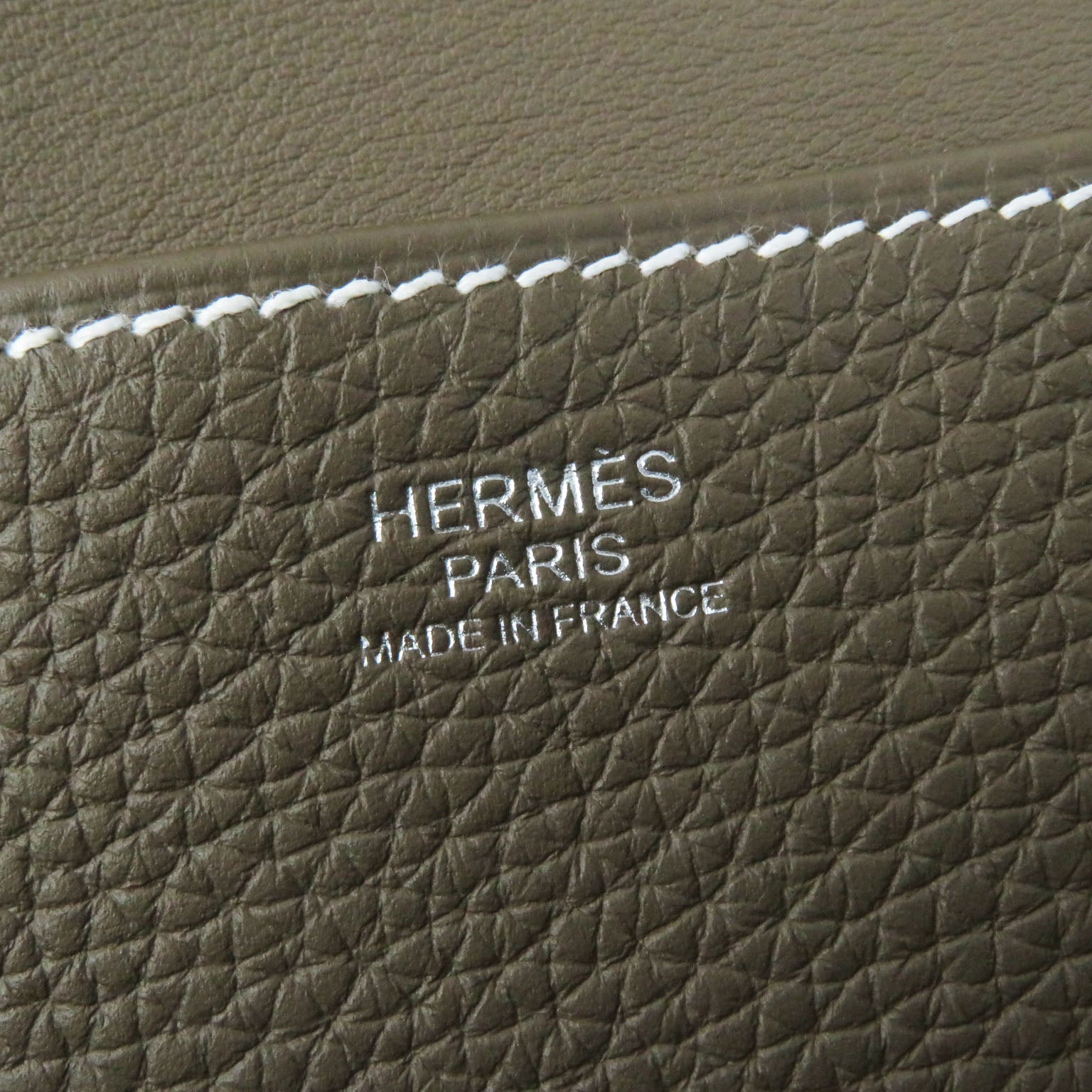 HERMES Arzan 31 Shoulder Bag Silver