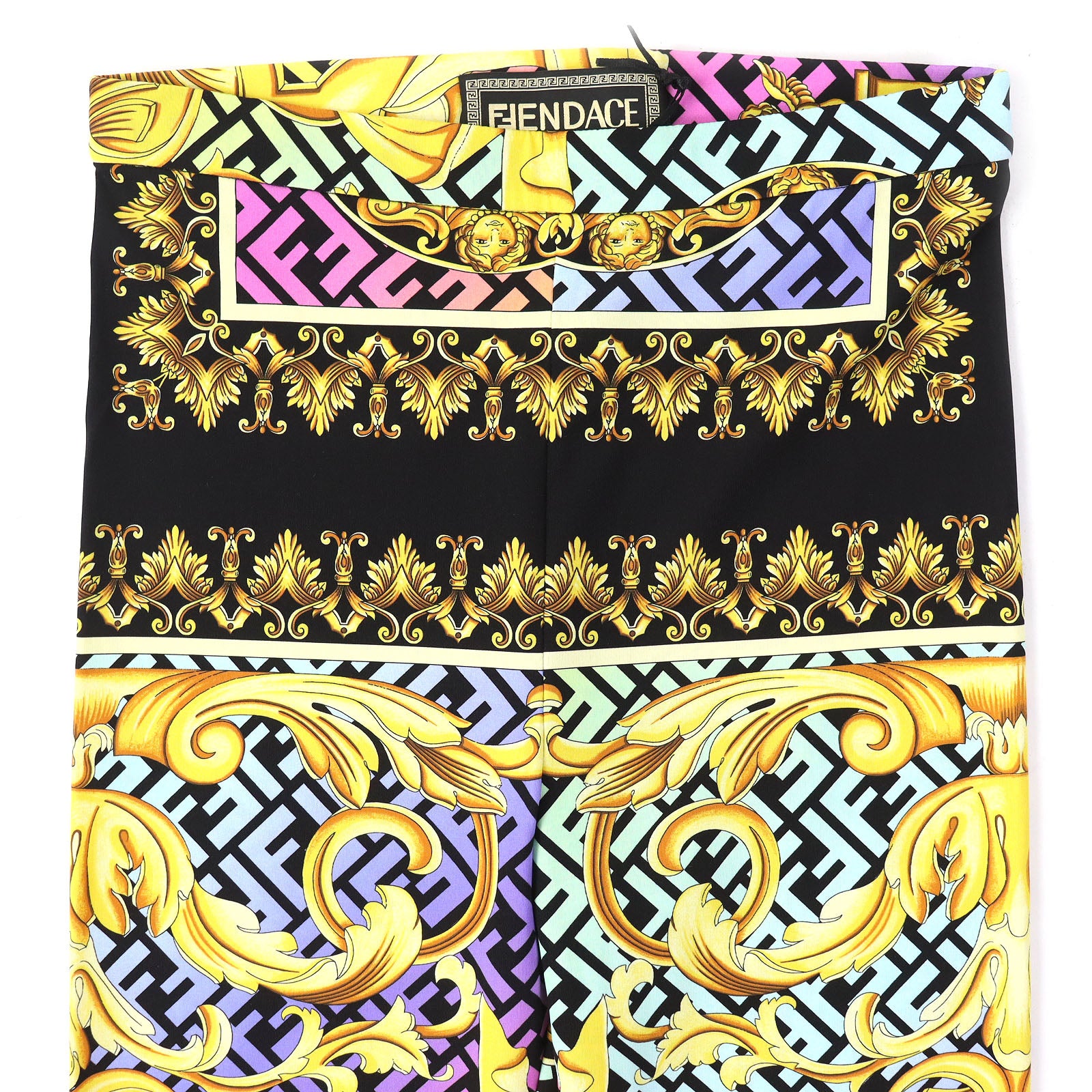 FENDI FENDACE Baroque Leggings Spats Multicolor Women