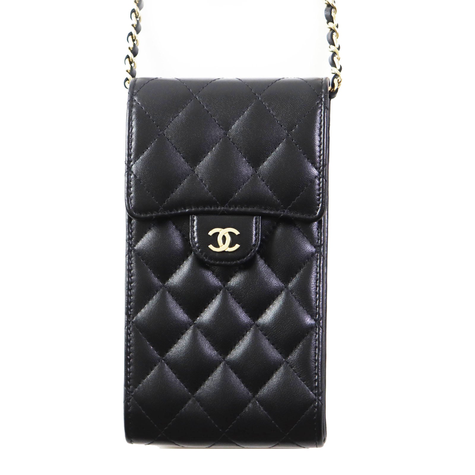 Chanel Lamb Leather COCO Mark Phone Case Bag