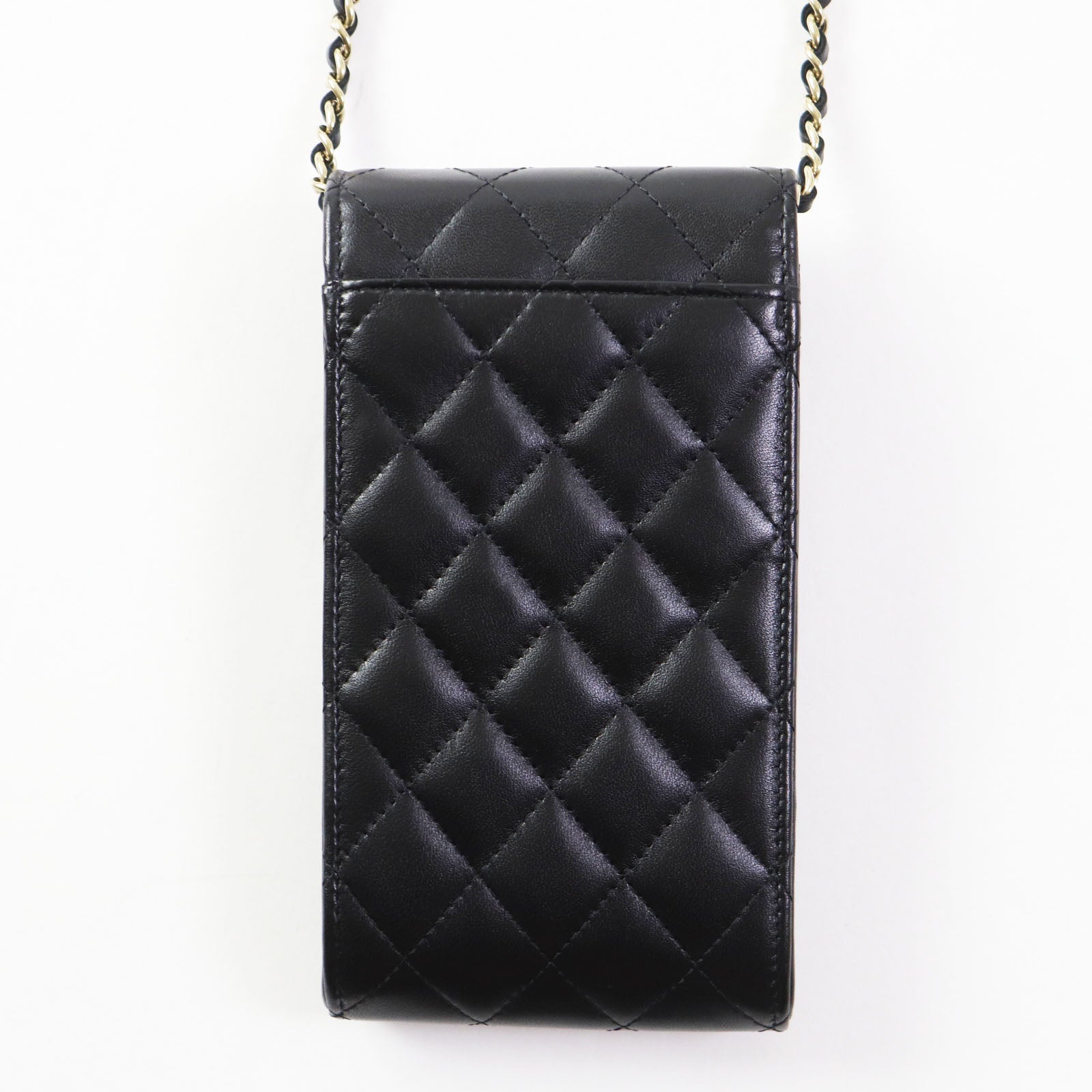 Chanel Lamb Leather COCO Mark Phone Case Bag