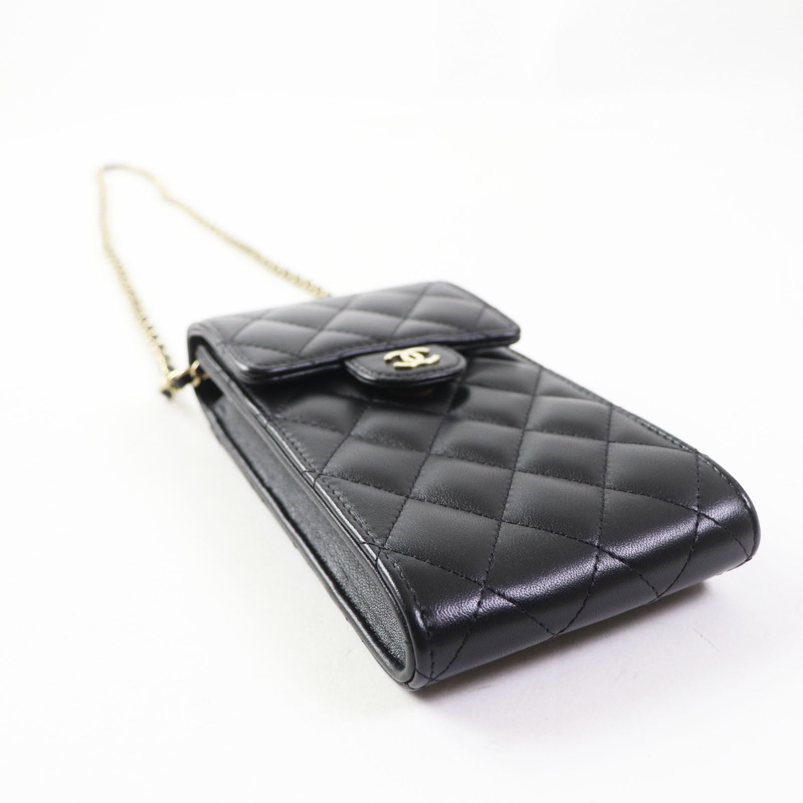 Chanel Lamb Leather COCO Mark Phone Case Bag