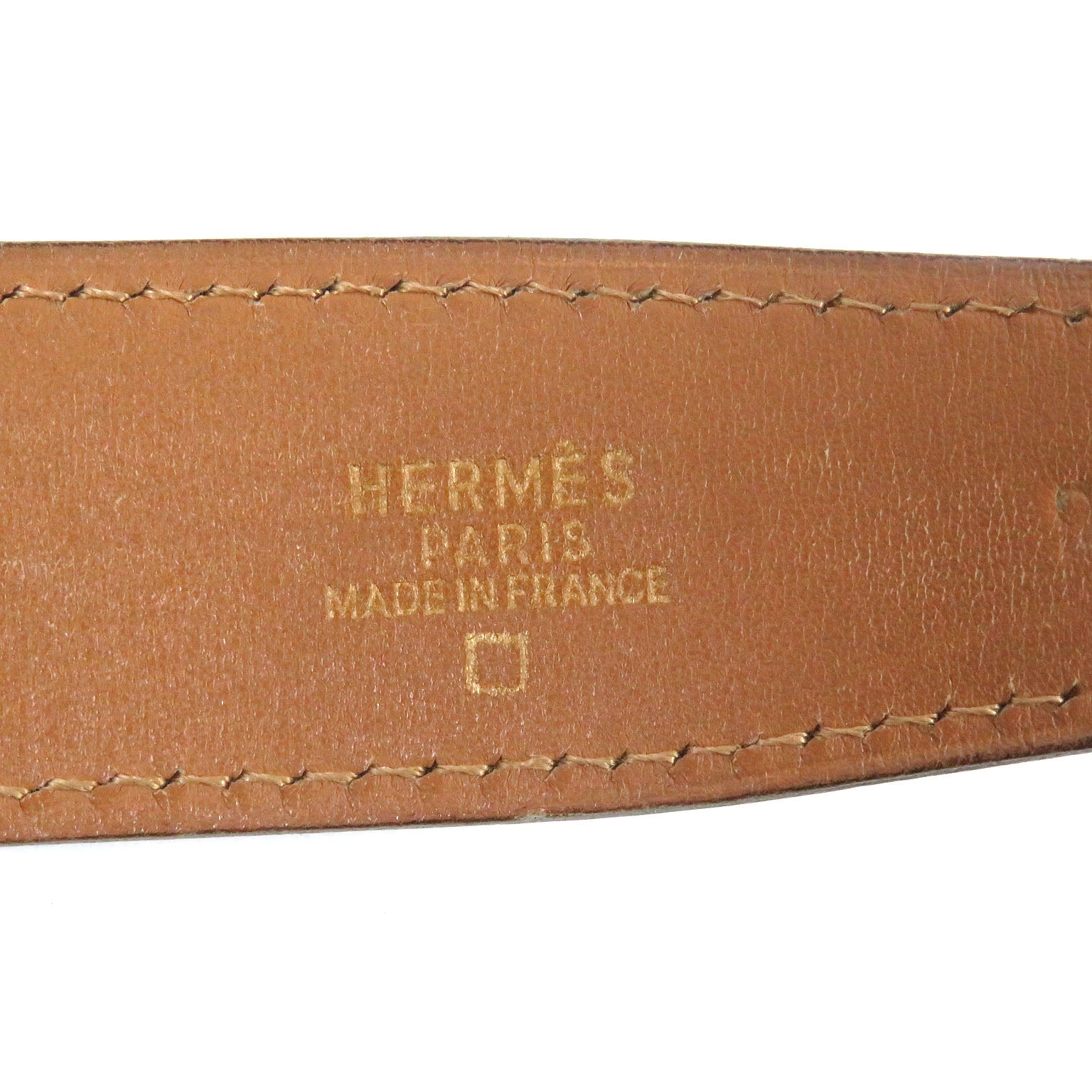 Hermes Vintage Gold Buckle Alligator Belt