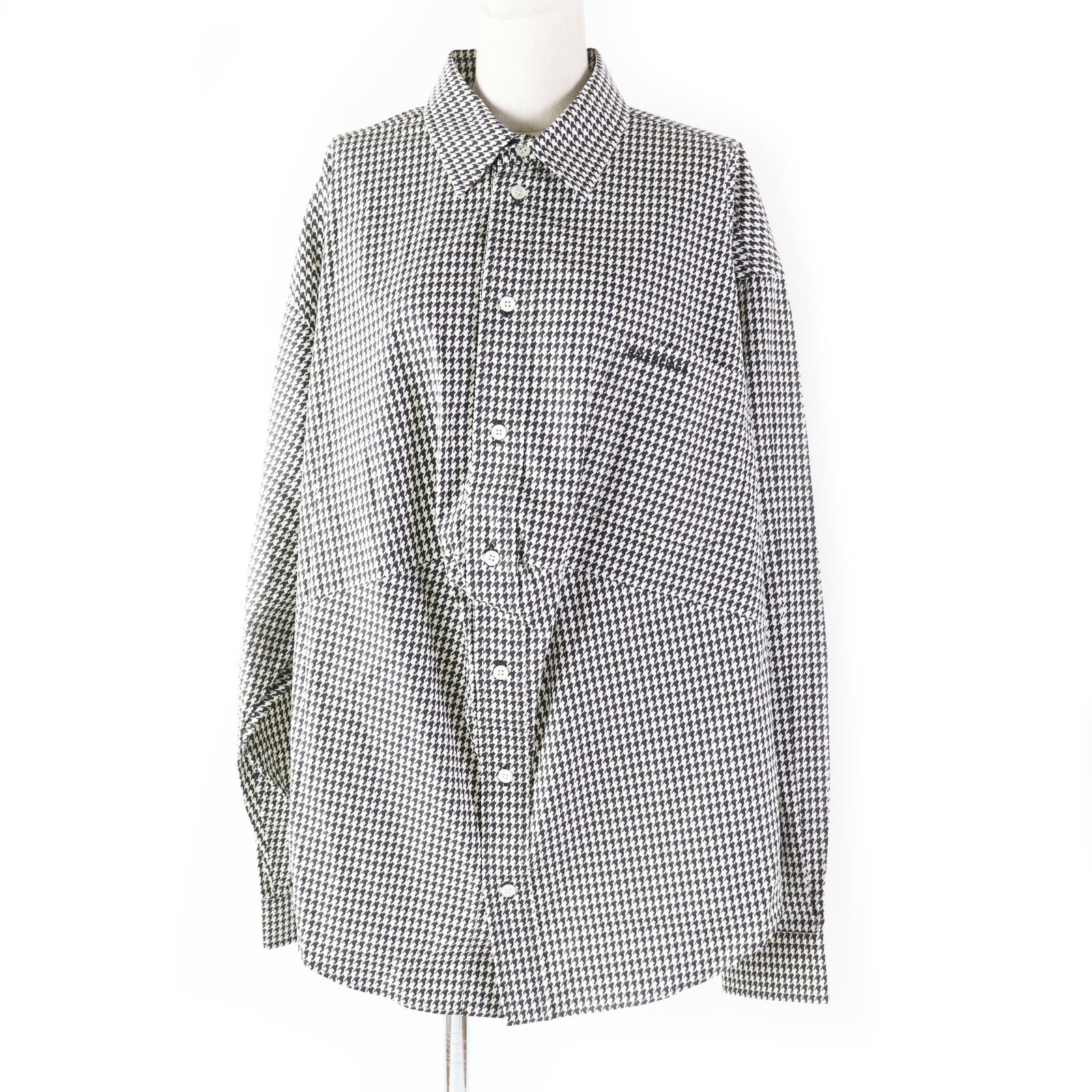 Balenciaga Houndstooth Long Sleeve Shirt