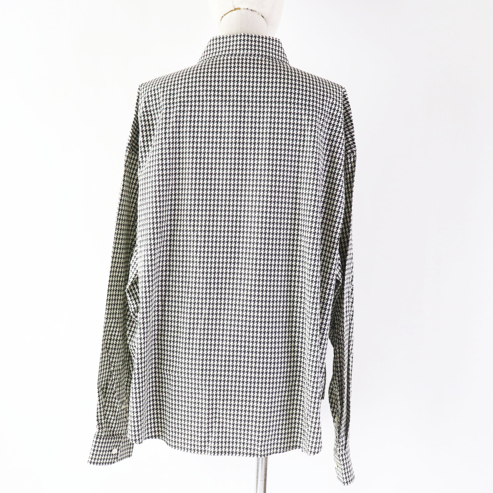 Balenciaga Houndstooth Long Sleeve Shirt