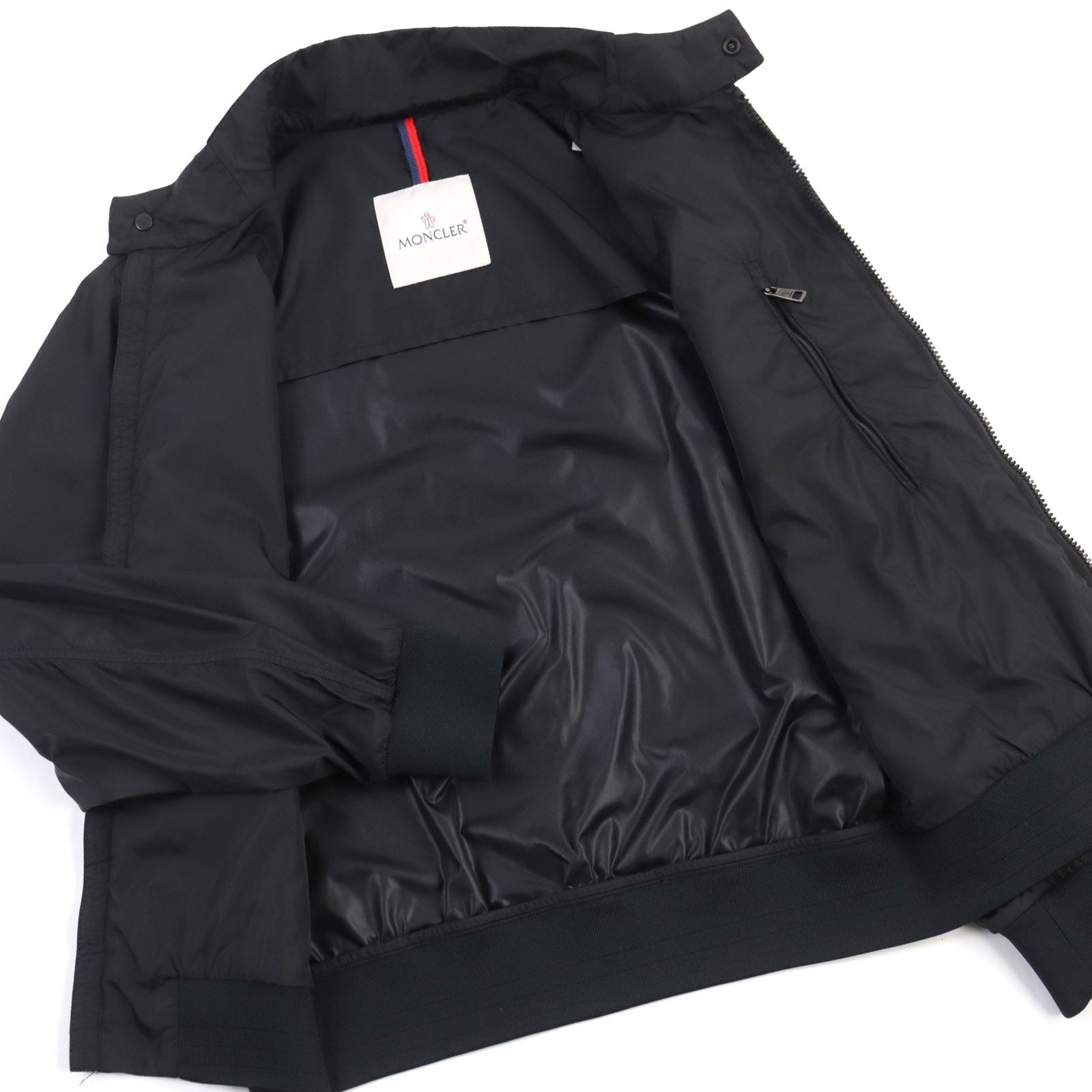 Moncler REPPE GIUBBOTTO Nylon Jacket Black