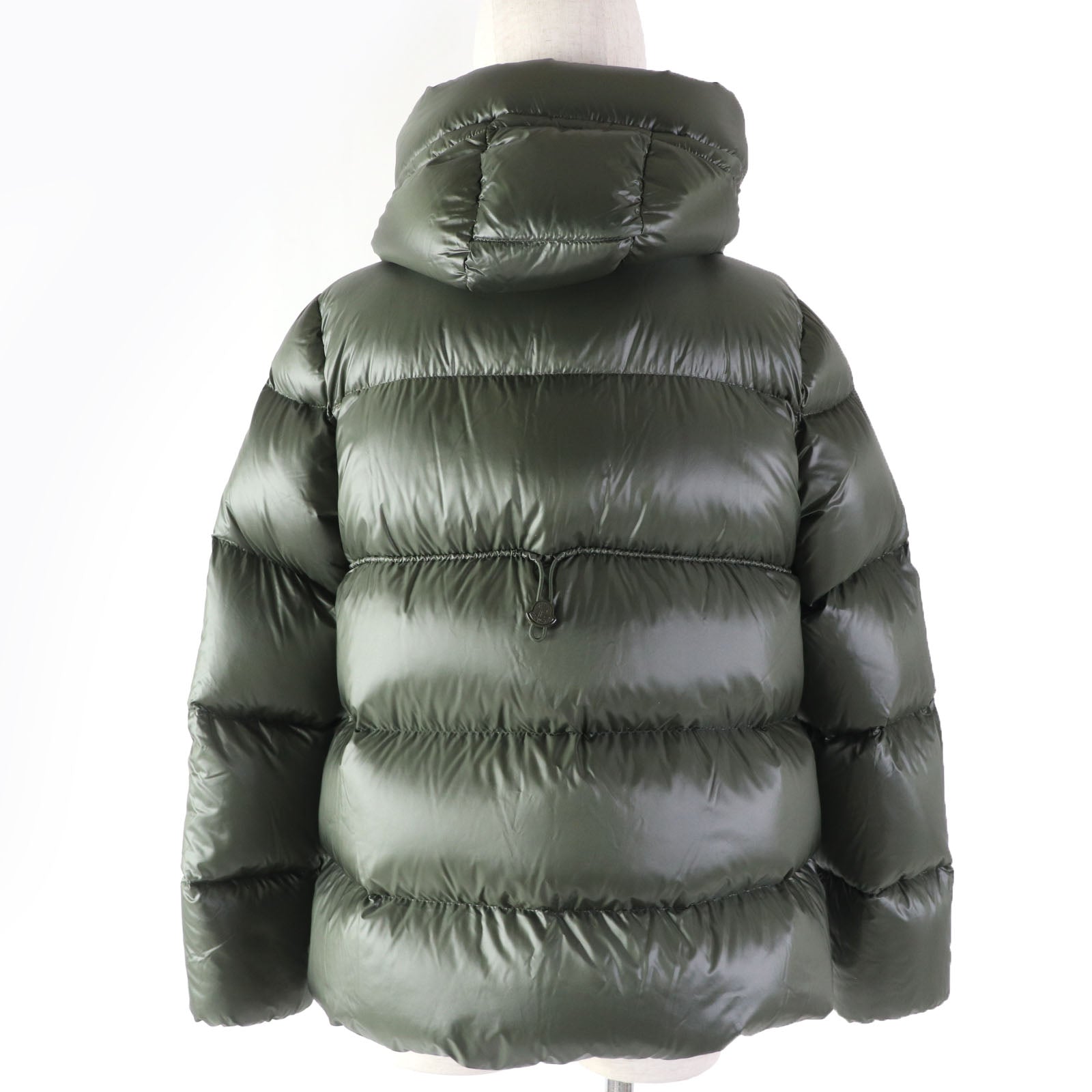 Moncler Chambon Nylon Hooded Down Jacket Khaki