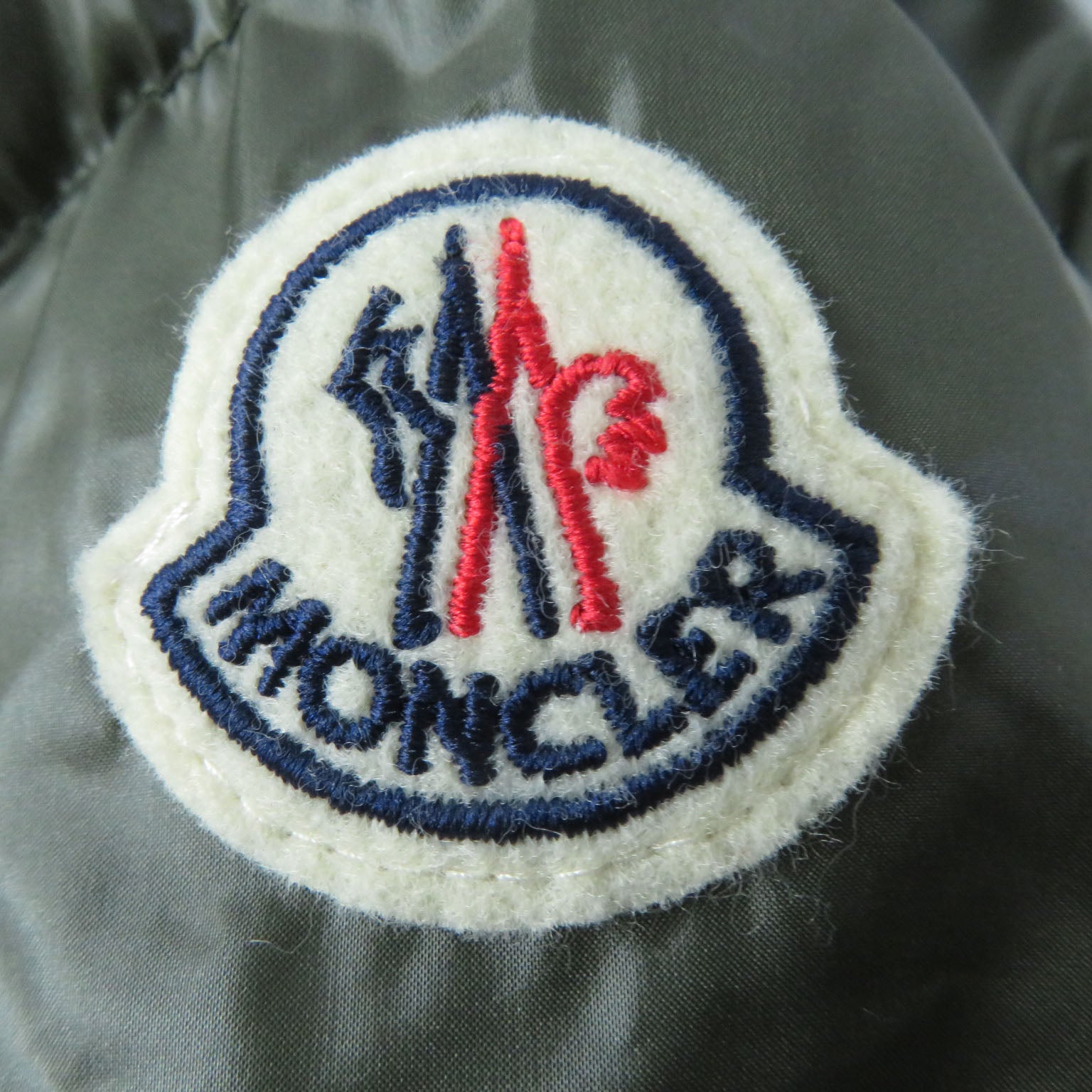 Moncler Chambon Nylon Hooded Down Jacket Khaki