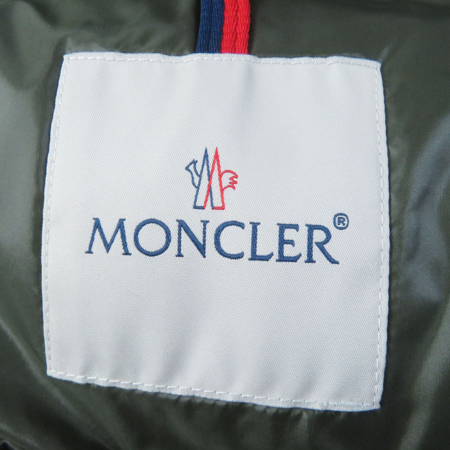 Moncler Chambon Nylon Hooded Down Jacket Khaki