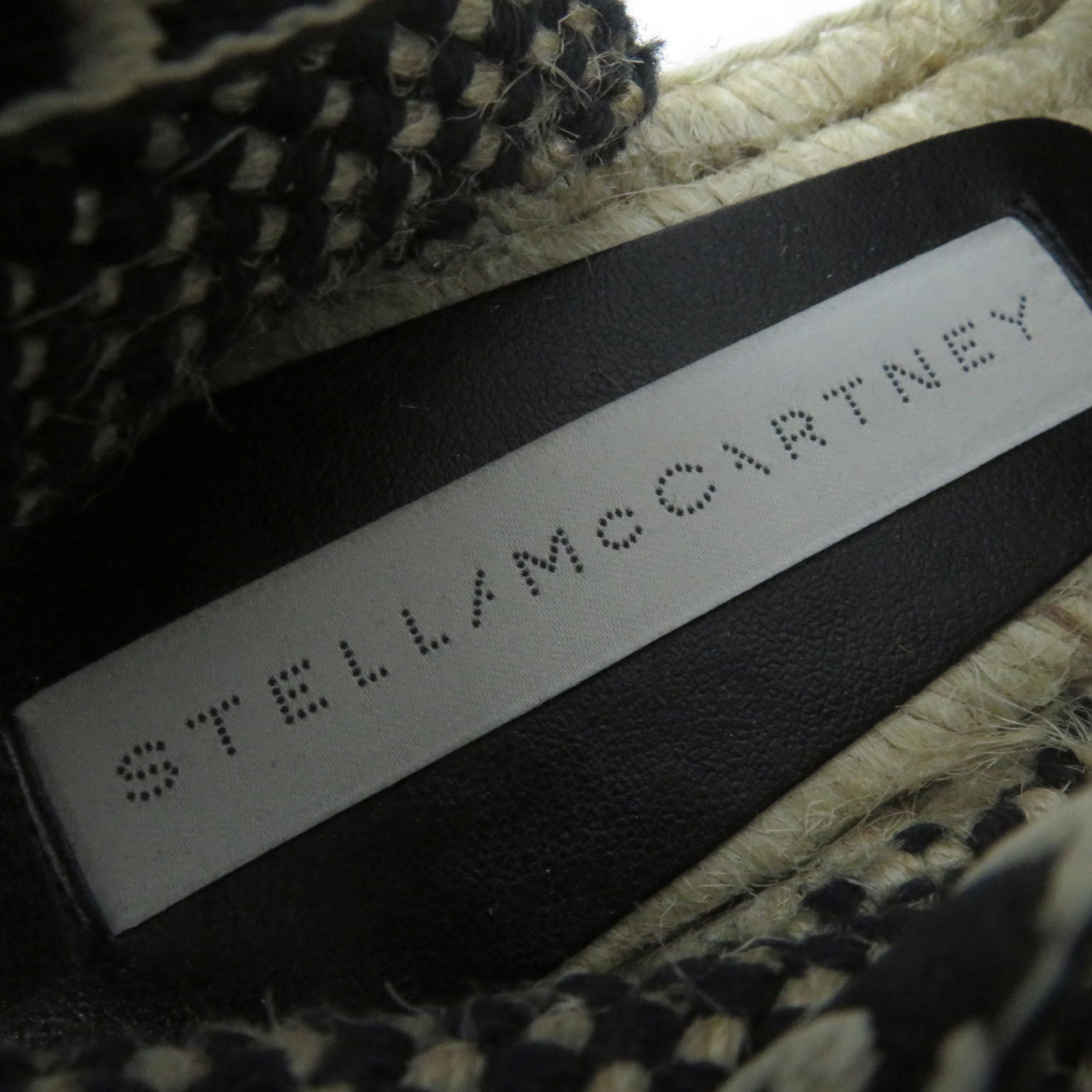 Stella McCartney Gaia Logo Platform Espadrilles