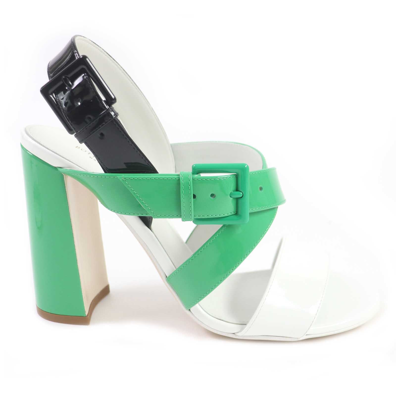 Bottega Veneta Patent Leather Sandals 37