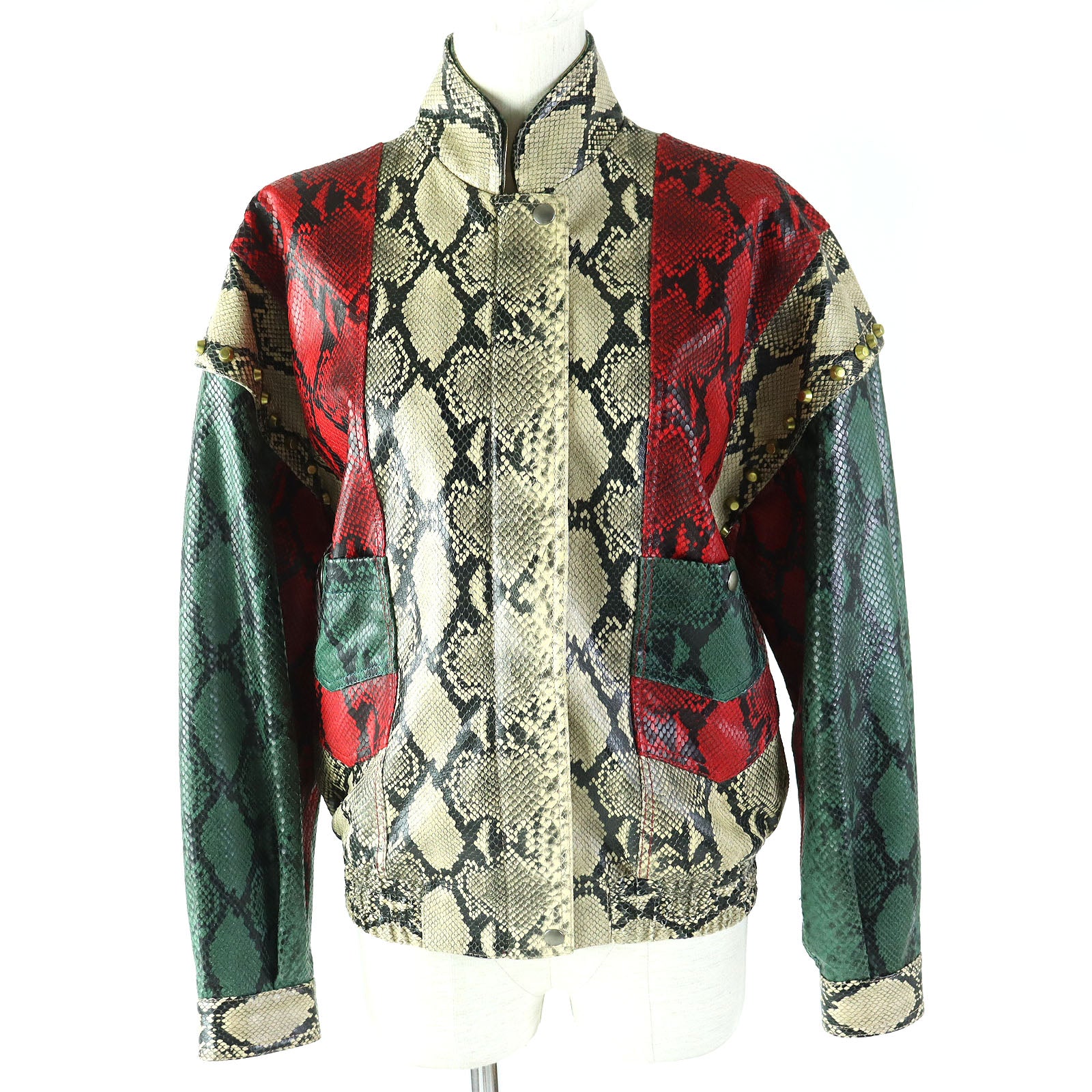 Gucci Leather 2WAY Bomber Jacket 38