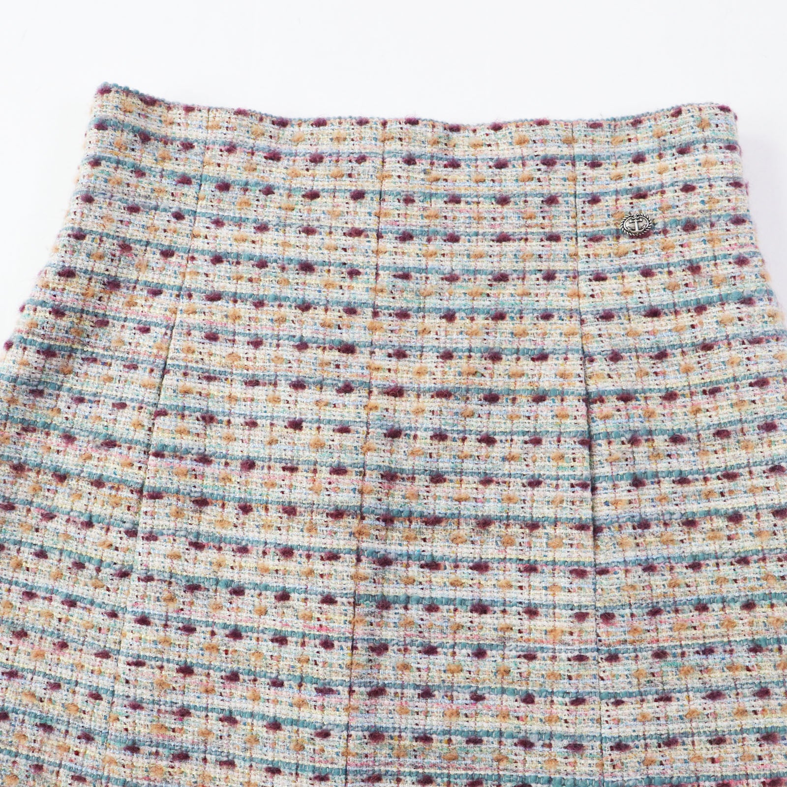 Chanel Wool Tweed Trapezoid Long Skirt