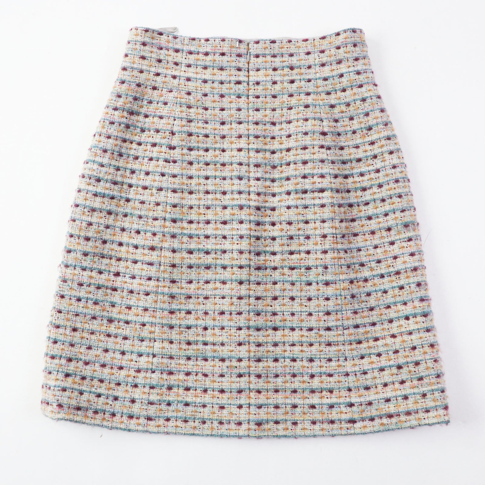 Chanel Wool Tweed Trapezoid Long Skirt