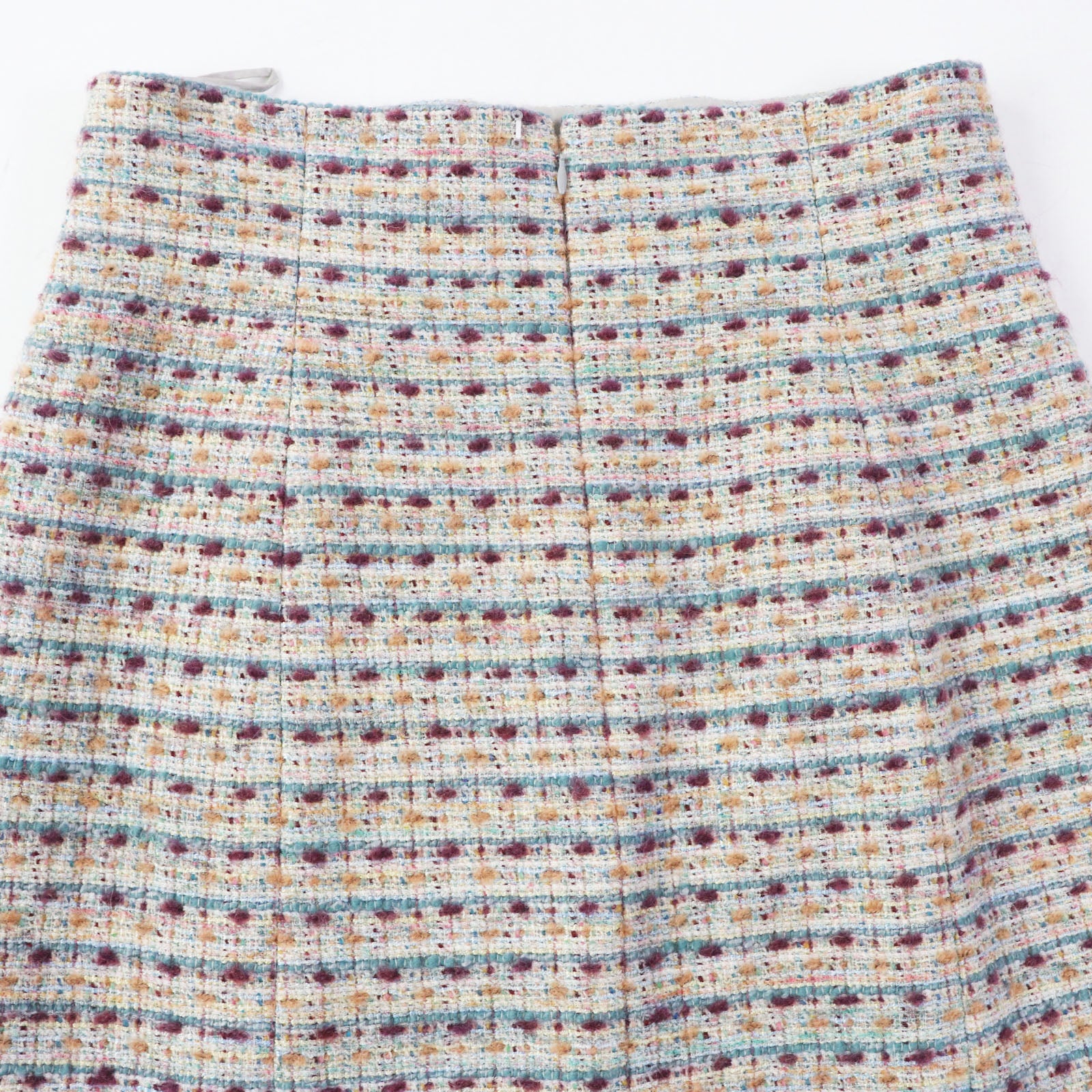 Chanel Wool Tweed Trapezoid Long Skirt