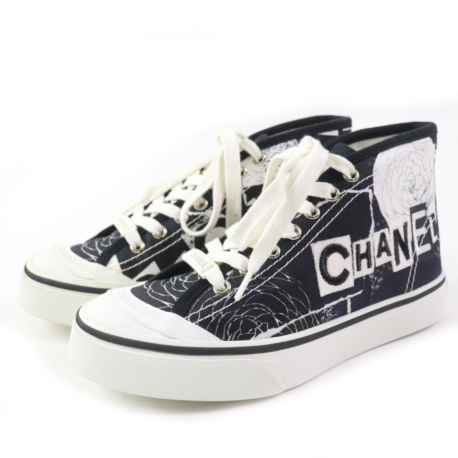 Chanel Graffiti Camelia Sneakers G35960