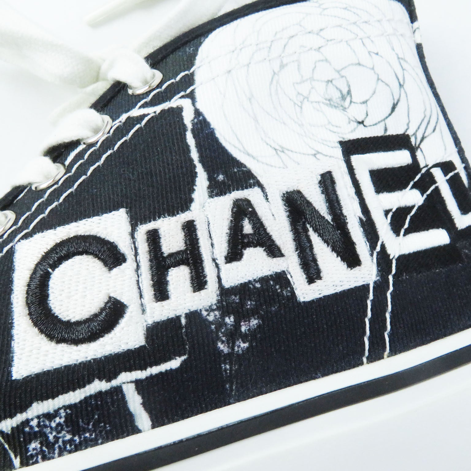 Chanel Graffiti Camelia Sneakers G35960