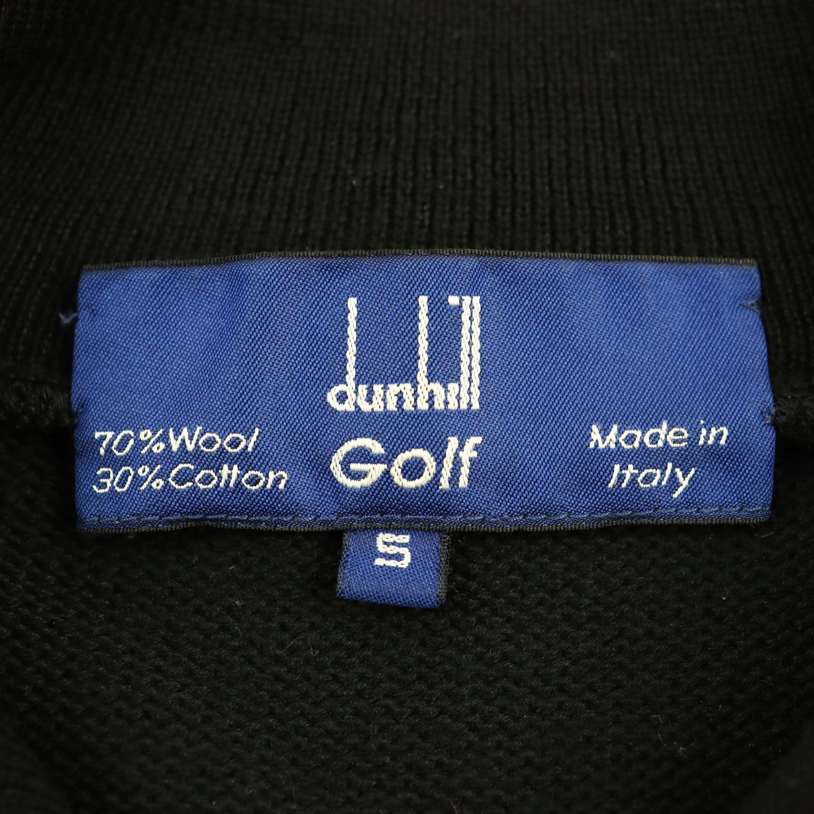 Dunhill Wool Cotton Cashmere Knit Set Black Beige S