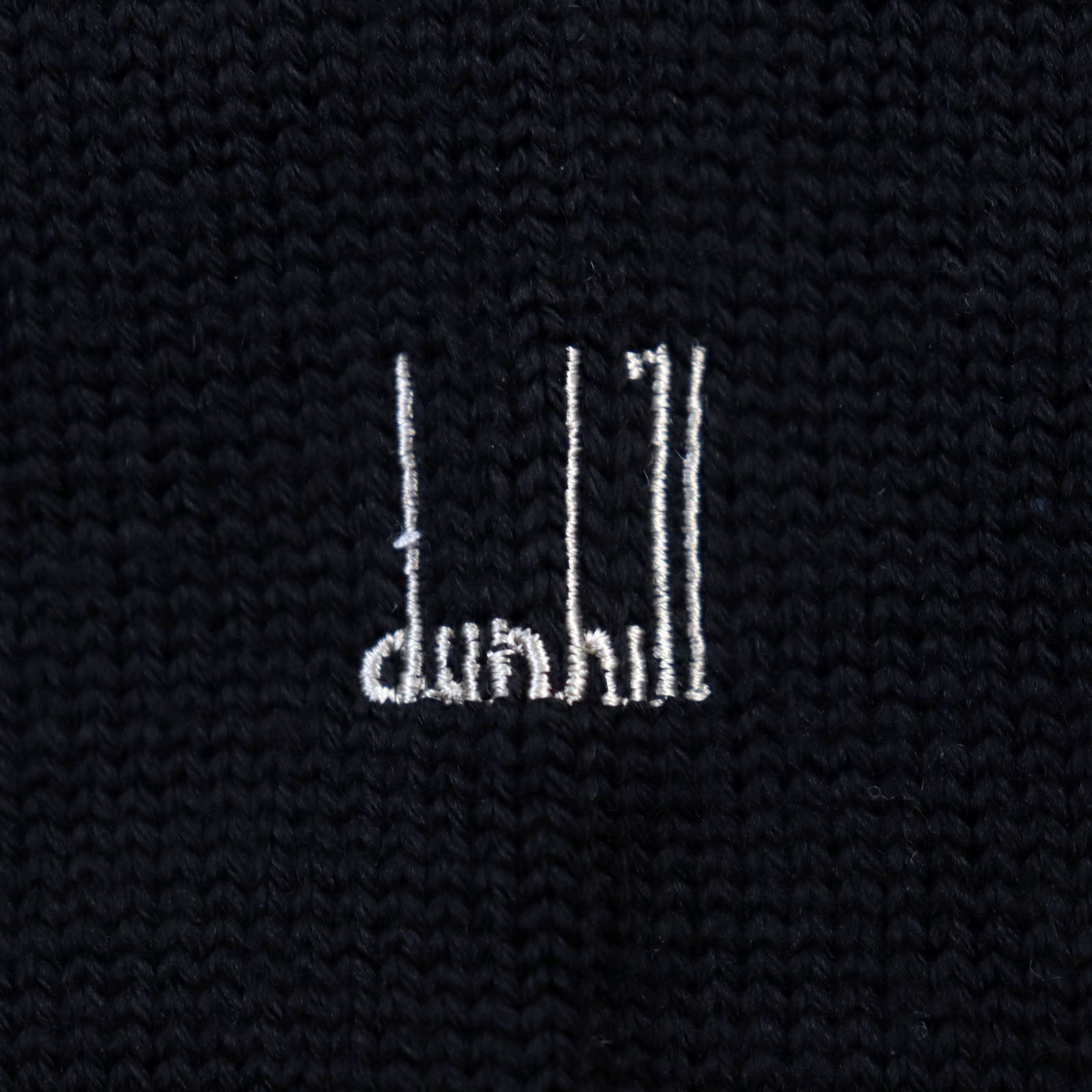 Dunhill Wool Cotton Cashmere Knit Set Black Beige S