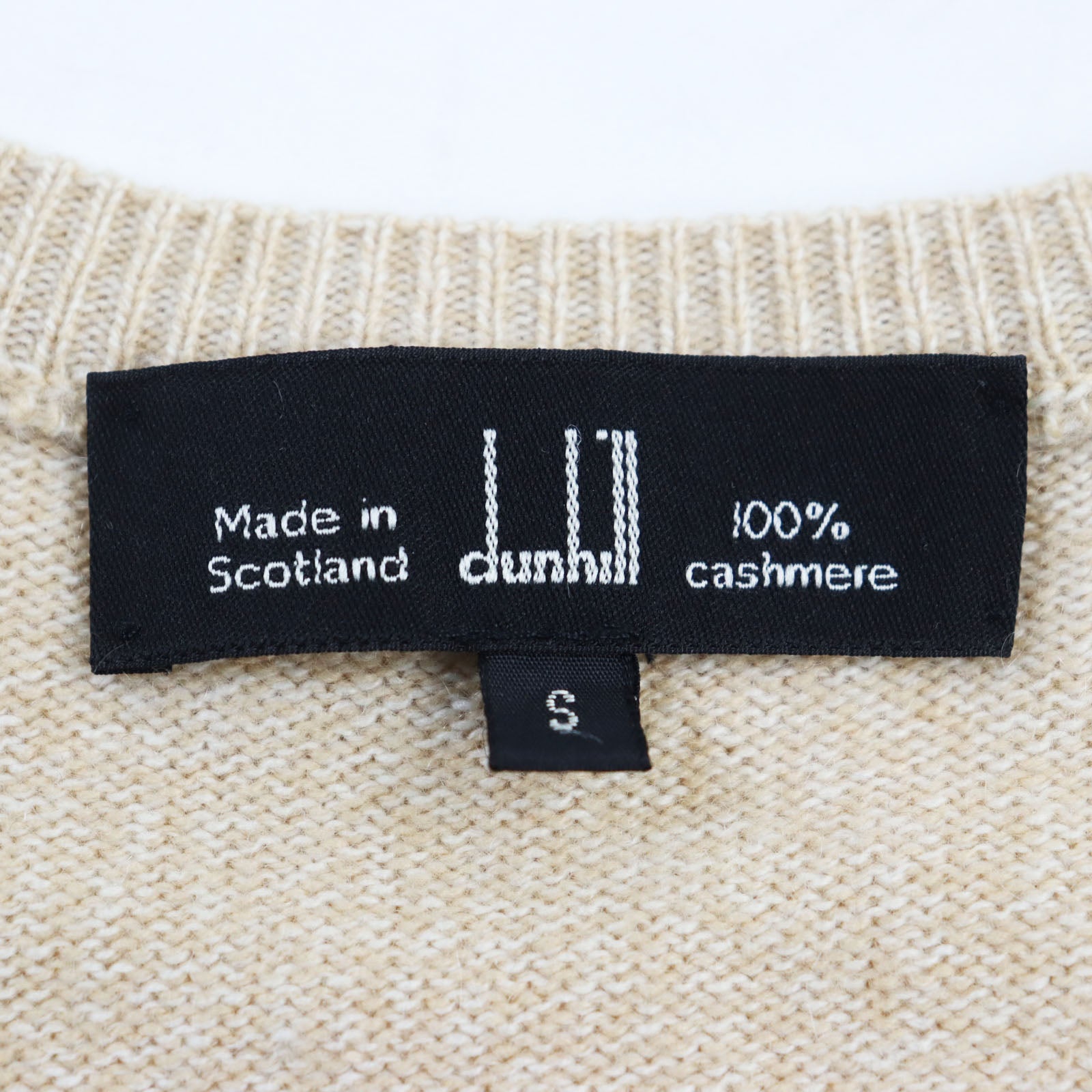 Dunhill Wool Cotton Cashmere Knit Set Black Beige S