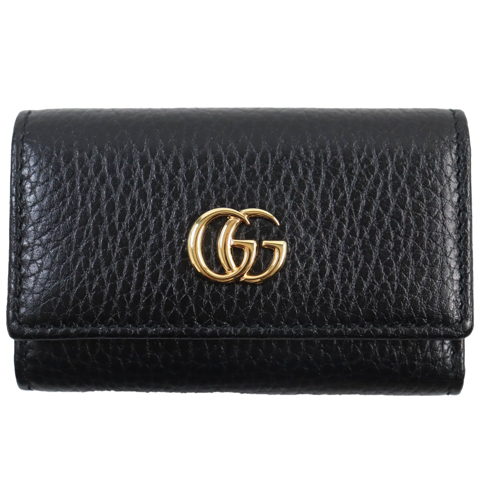 Gucci GG Marmont Leather Key Holder 456118