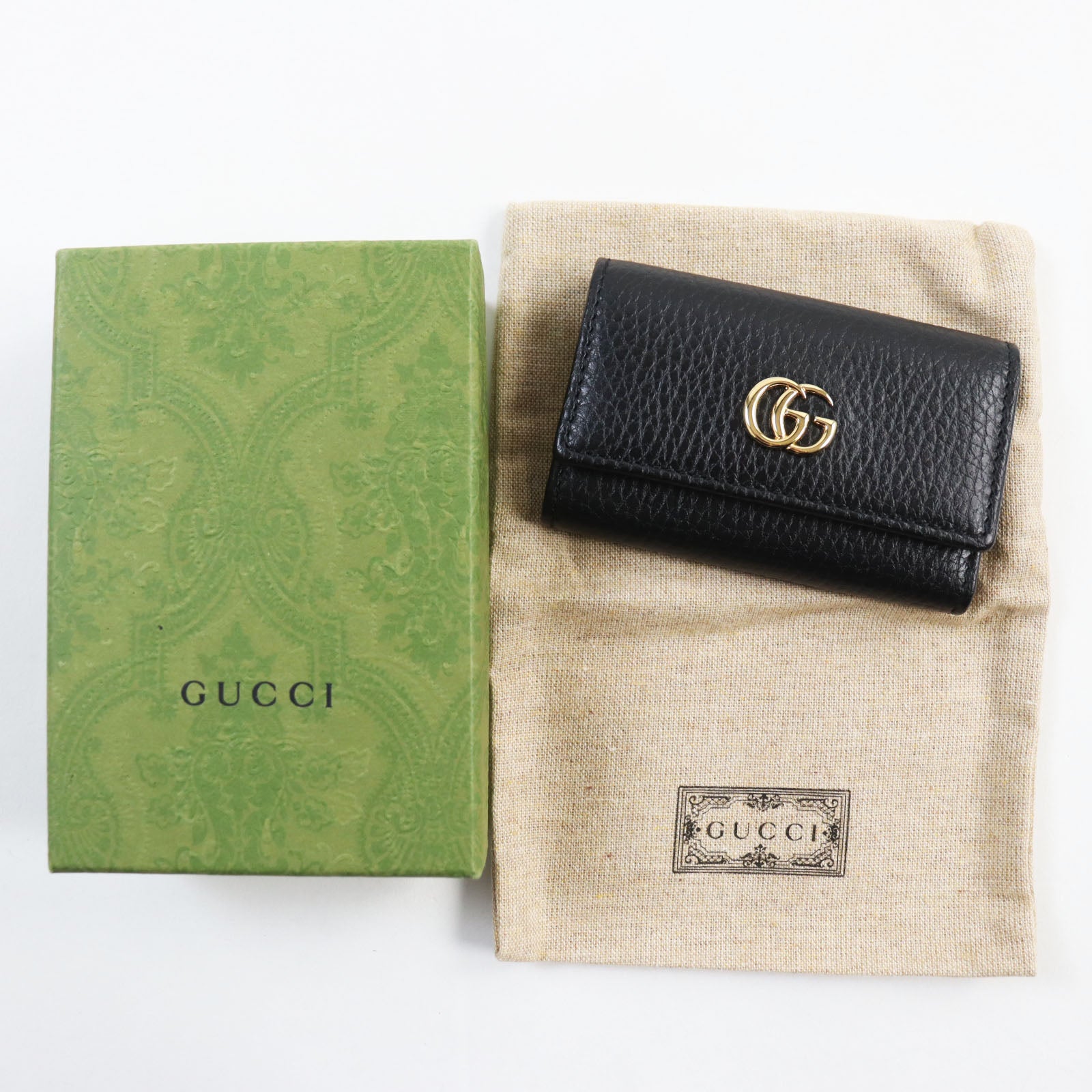 Gucci GG Marmont Leather Key Holder 456118