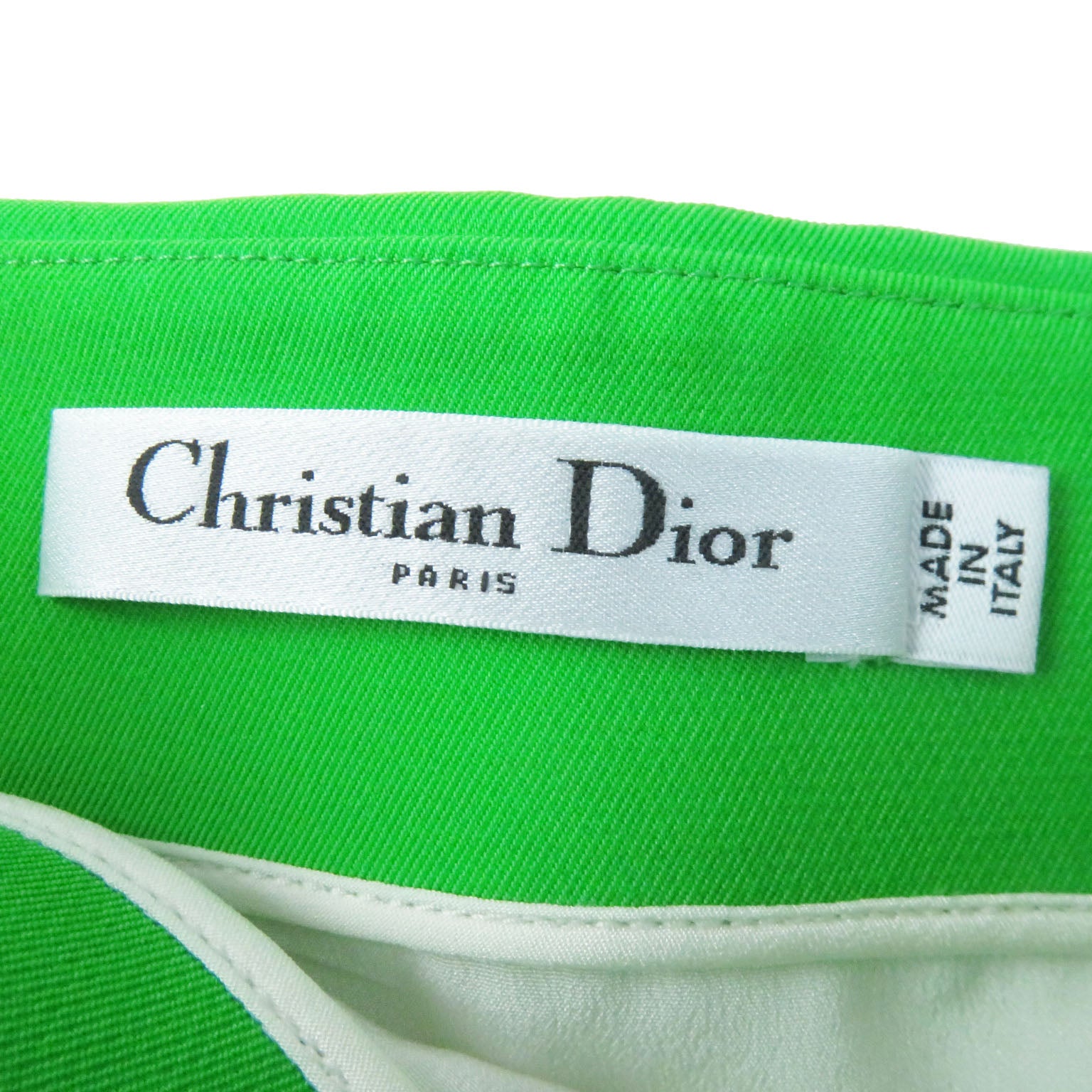 Dior D-JUNGLE Mini Skirt Nylon Silk Green 40