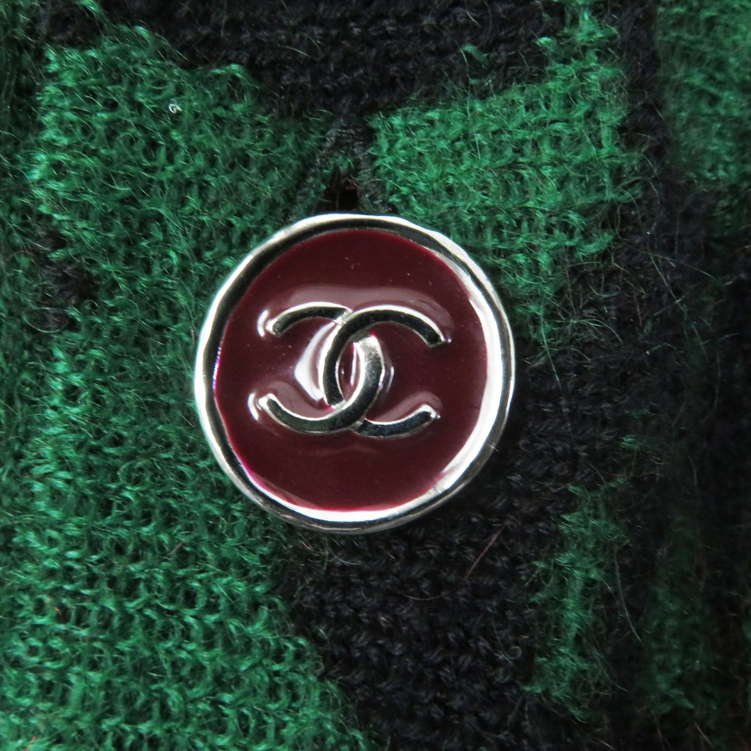 Chanel Cashmere Mohair Cardigan COCO Mark Button