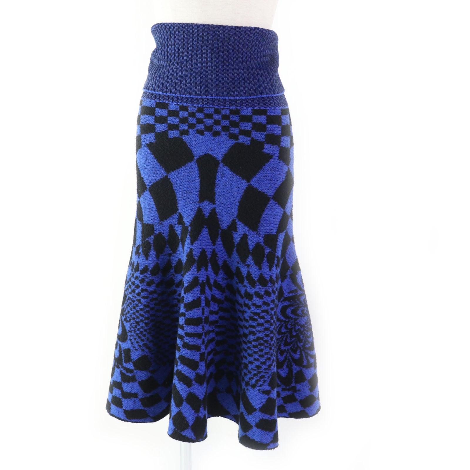 Stella McCartney Wool Nylon Flare Knit Skirt