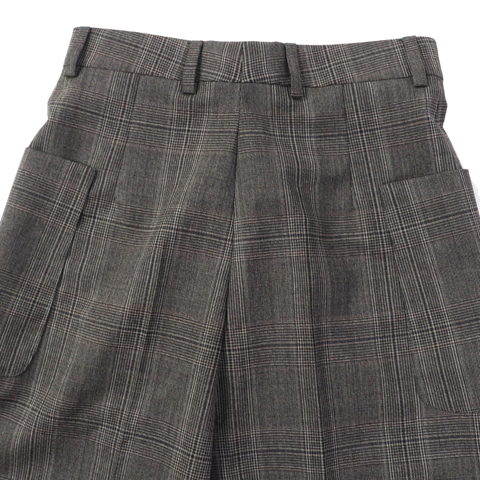 Celine Wool Culottes Prince of Wales Pants