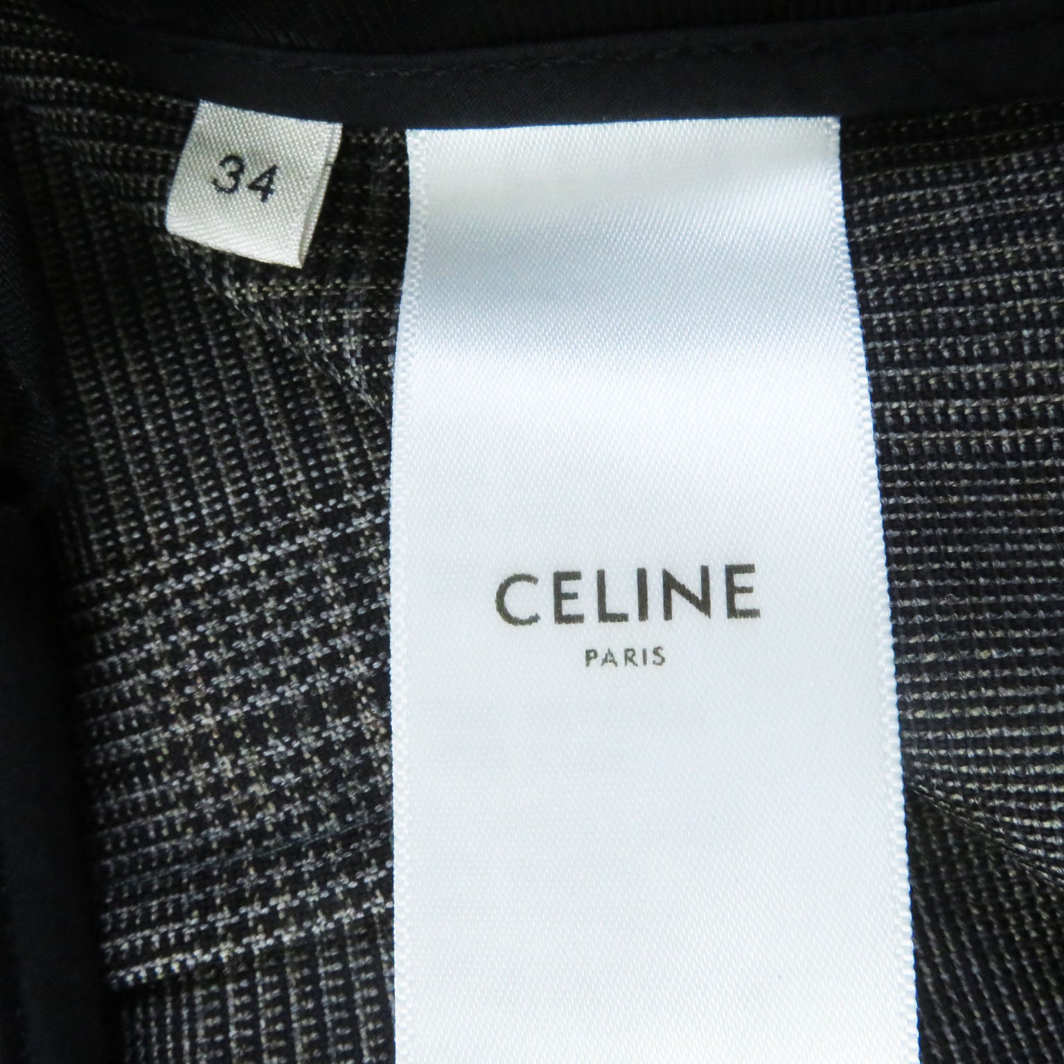 Celine Wool Culottes Prince of Wales Pants