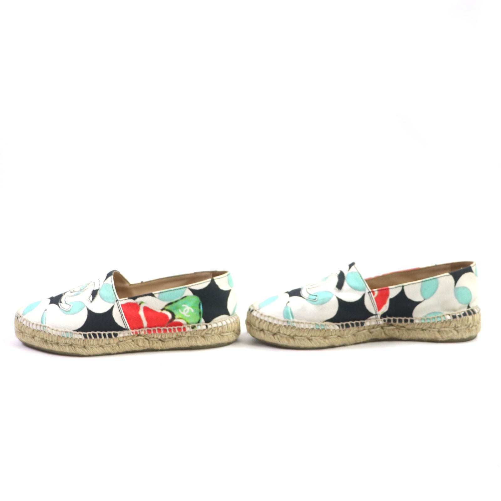 Chanel COCO Mark Espadrilles Canvas Slip-on