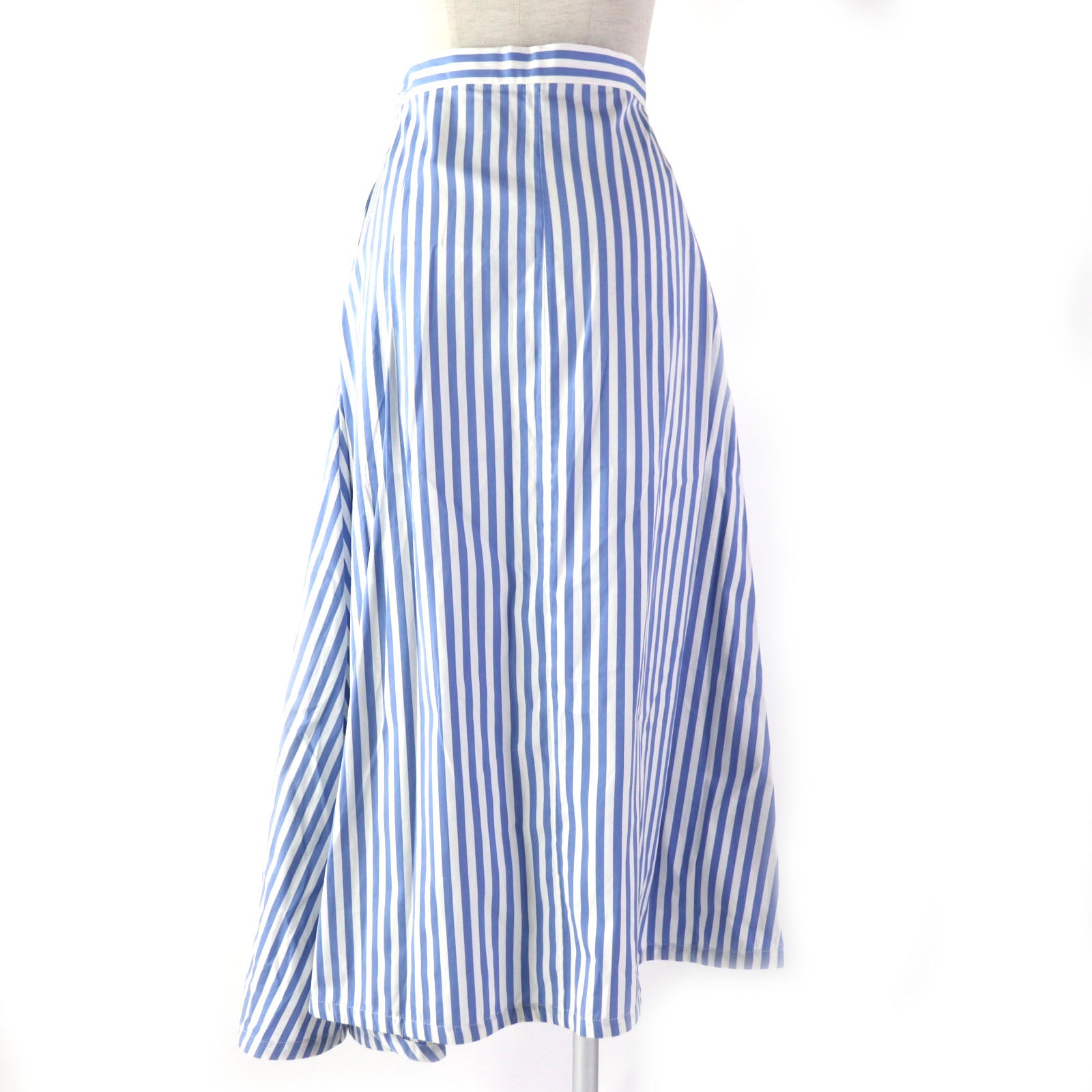 Jil Sander Stripe Asymmetrical Long Skirt