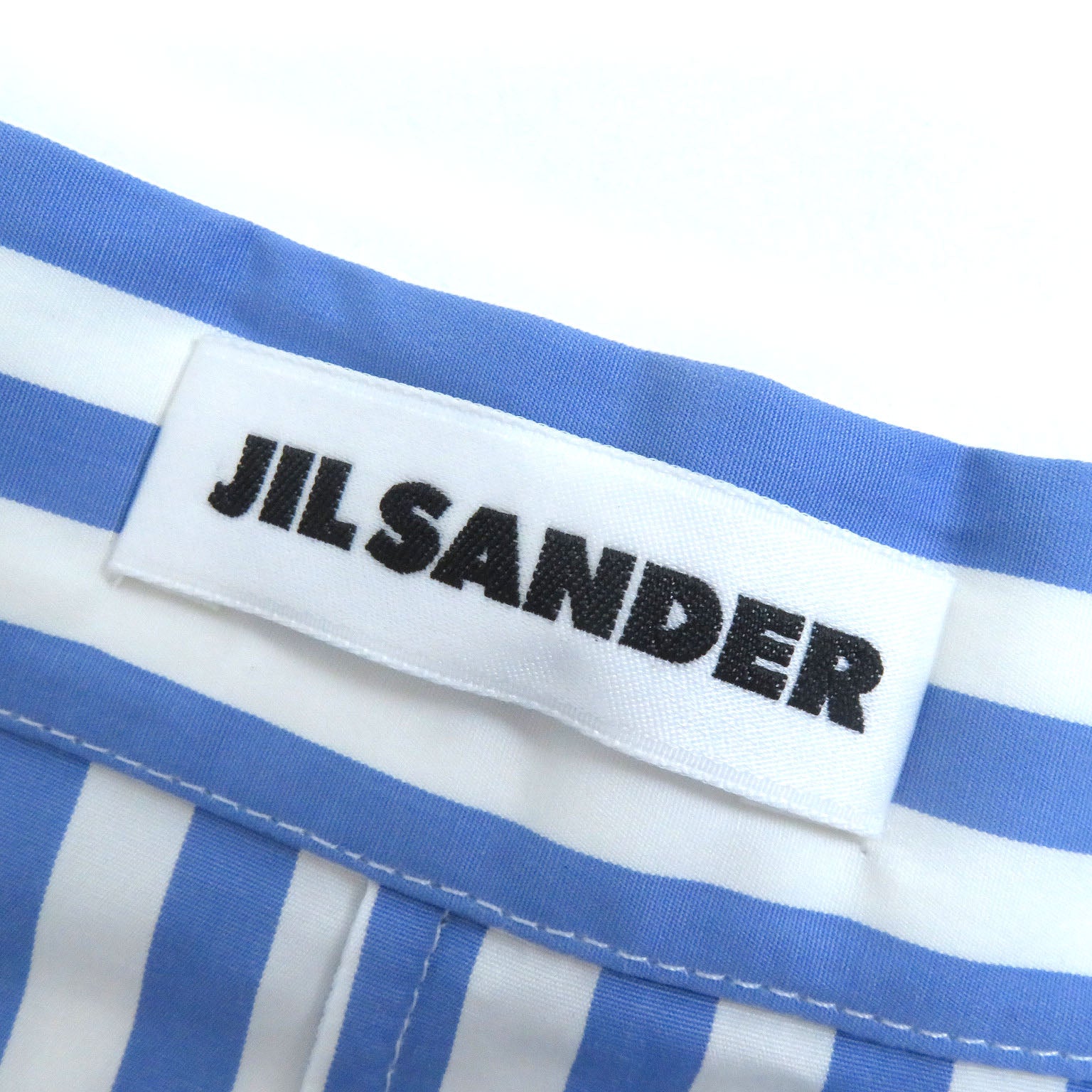 Jil Sander Stripe Asymmetrical Long Skirt