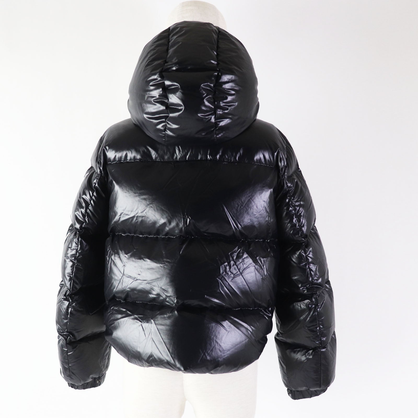 Valentino VLTN Logo Hooded Down Jacket Black 36