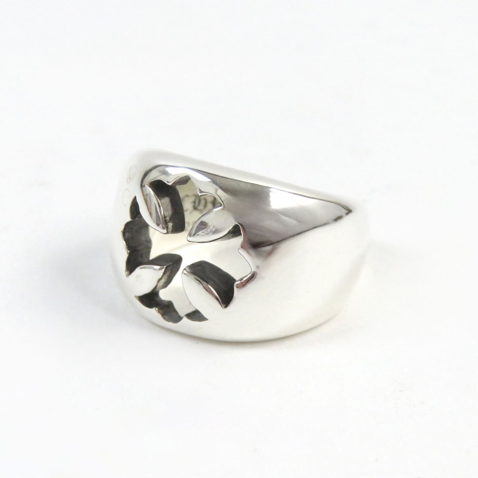 CHROME HEARTS Silver Ring CH Plus Logo