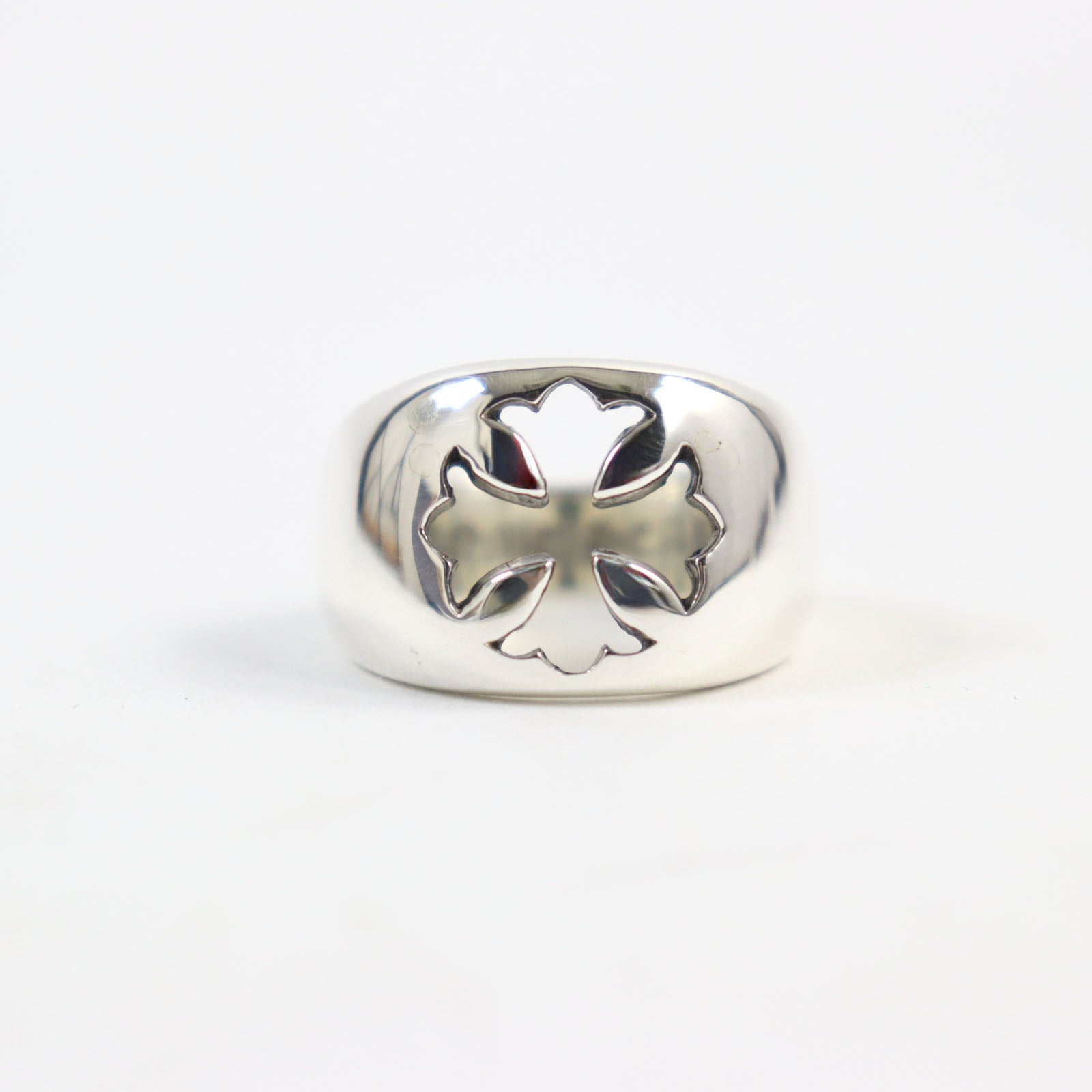 CHROME HEARTS Silver Ring CH Plus Logo