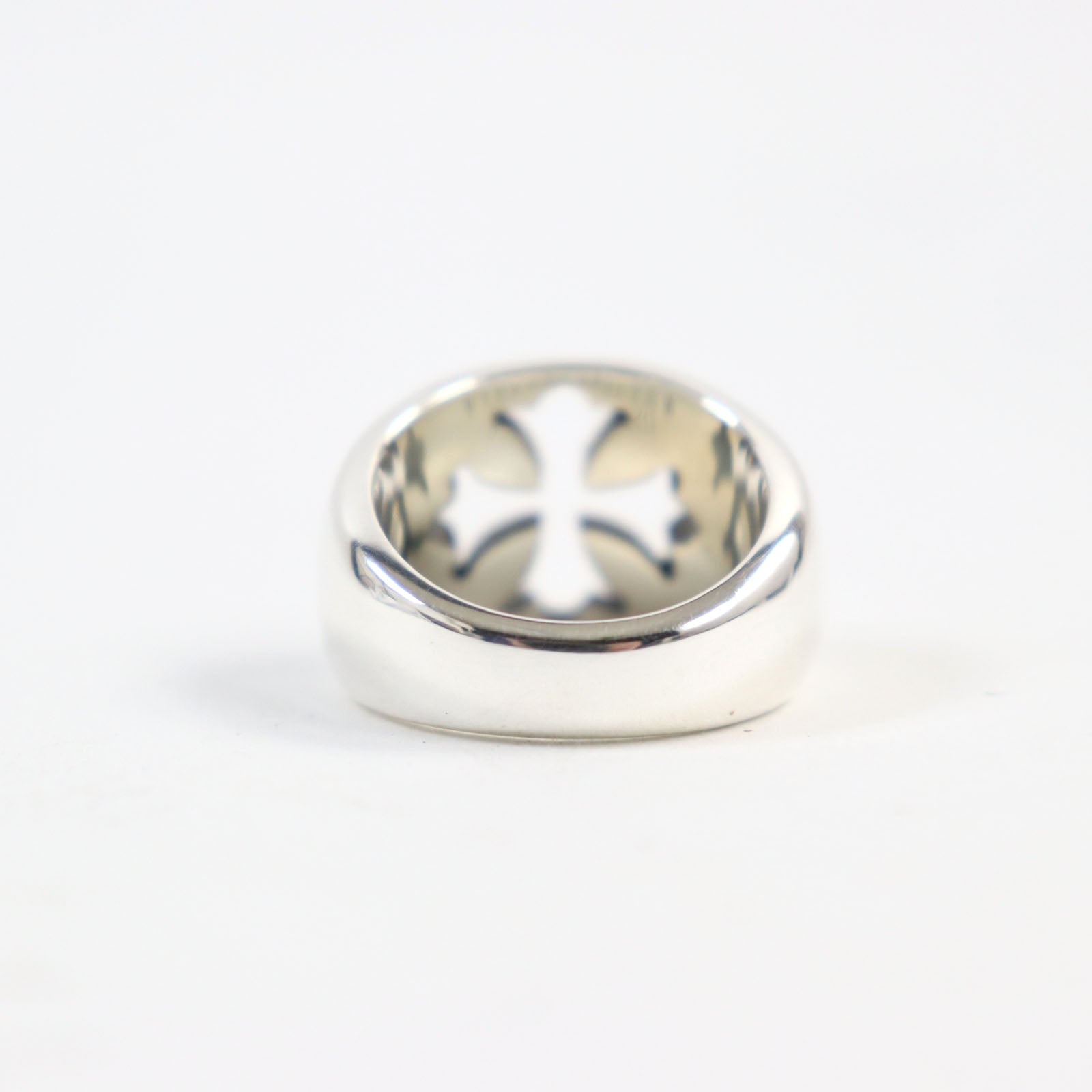 CHROME HEARTS Silver Ring CH Plus Logo