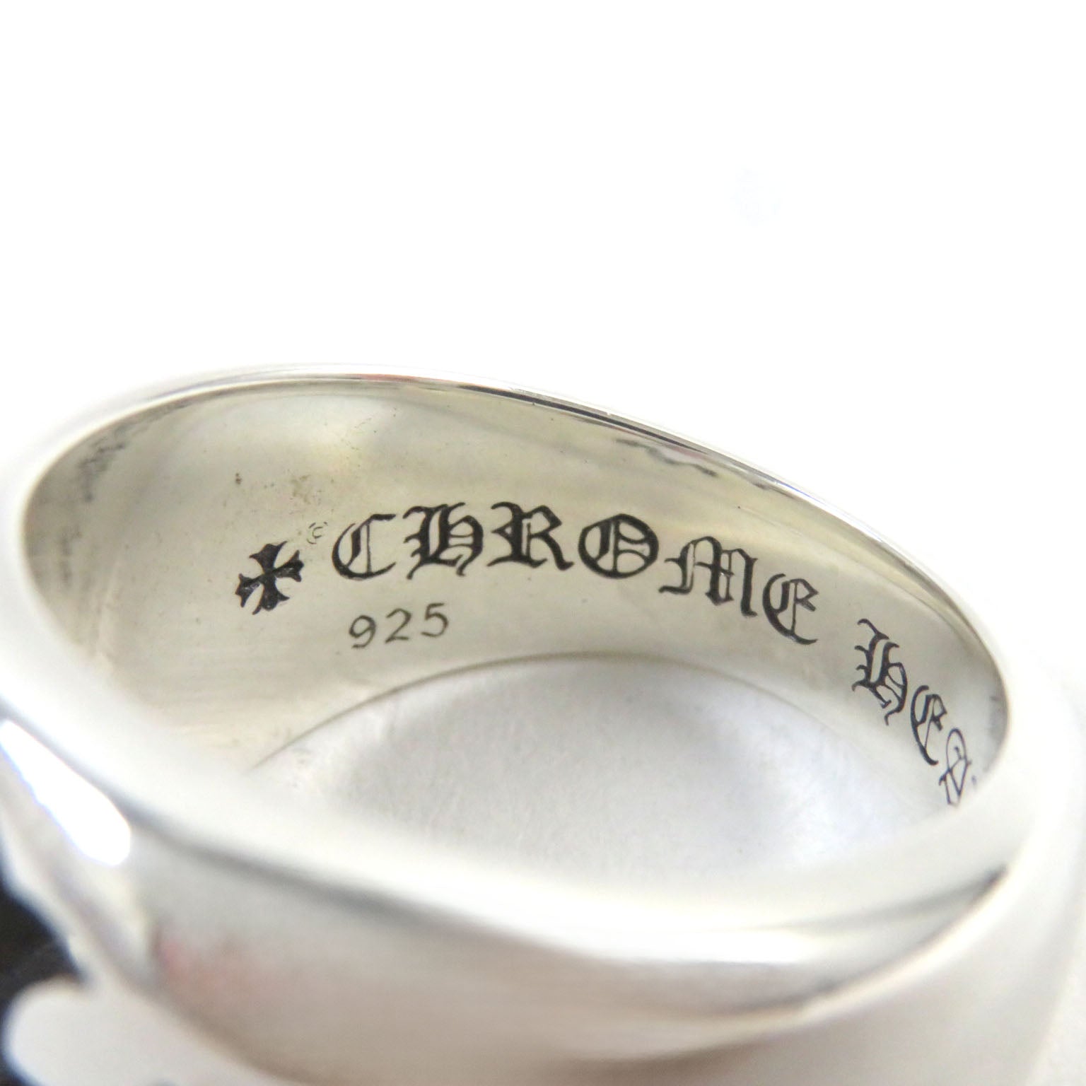 CHROME HEARTS Silver Ring CH Plus Logo