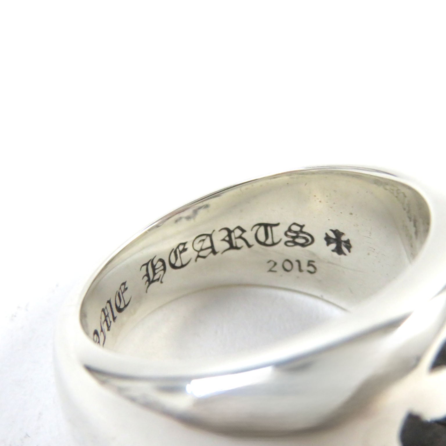 CHROME HEARTS Silver Ring CH Plus Logo